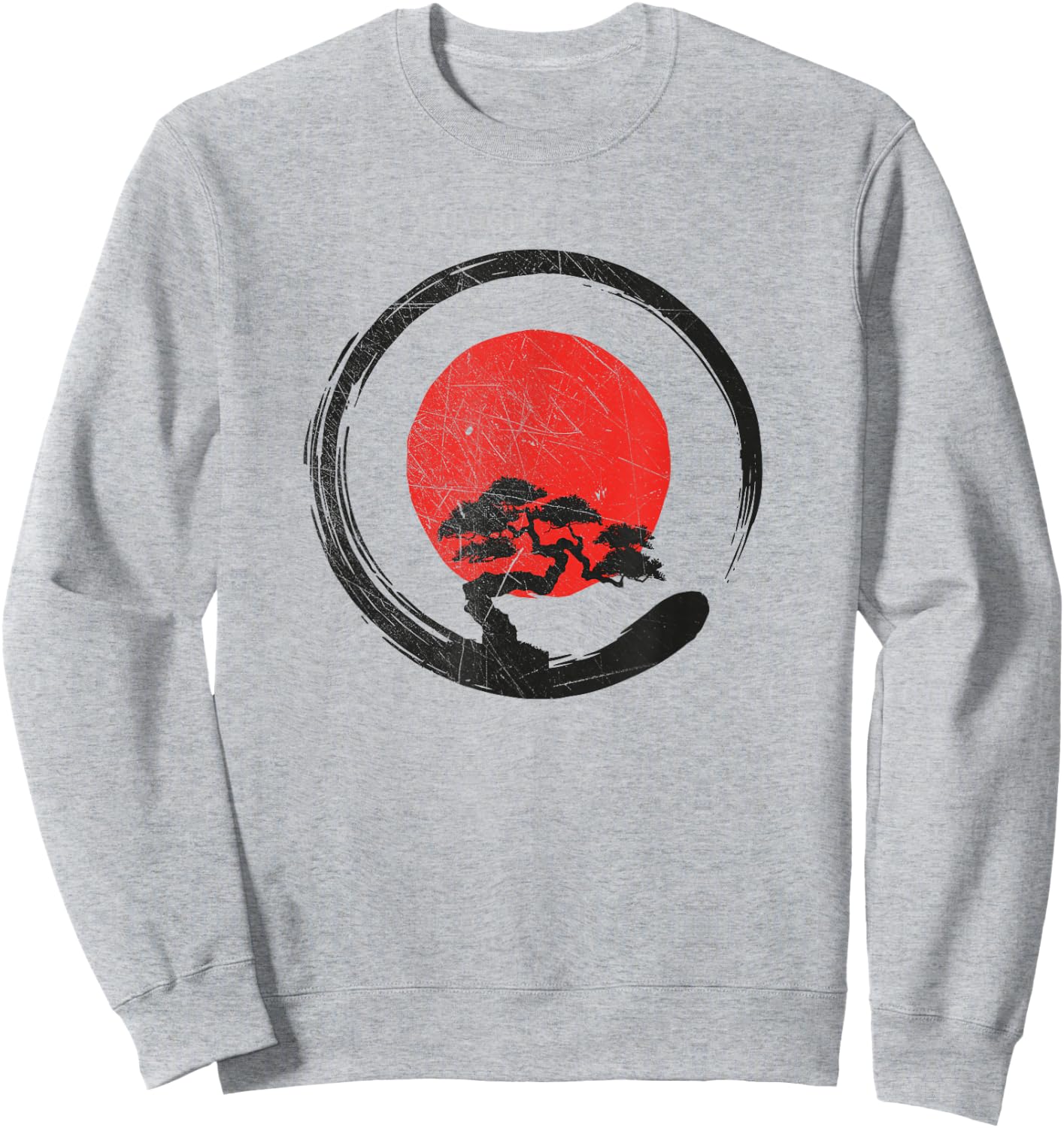 Buddhism Spiritual - Buddha Zen Enso Circle Buddhist Sweatshirt - Sweatshirt | Ash