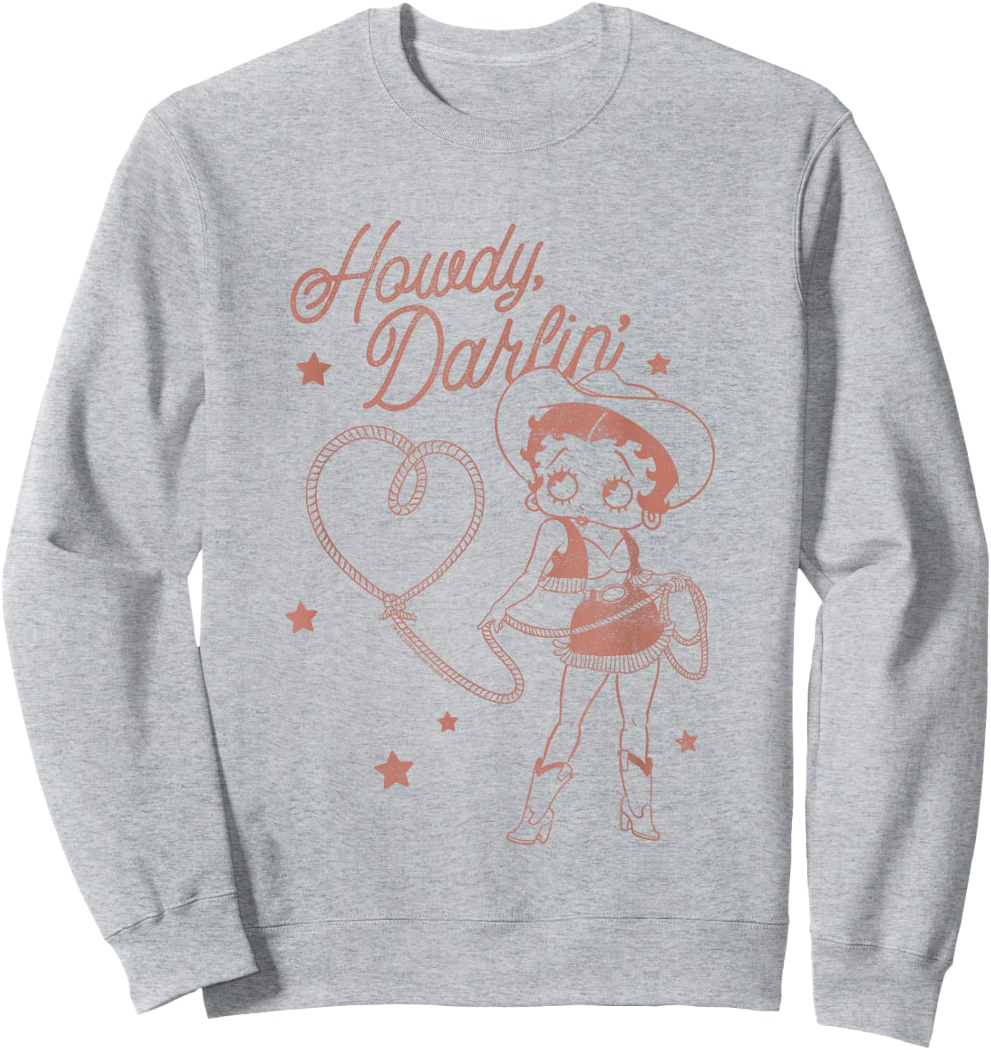 Betty Boop Howdy Darlin' Vintage Rodeo Betty Sweatshirt - Sweatshirt | Ash