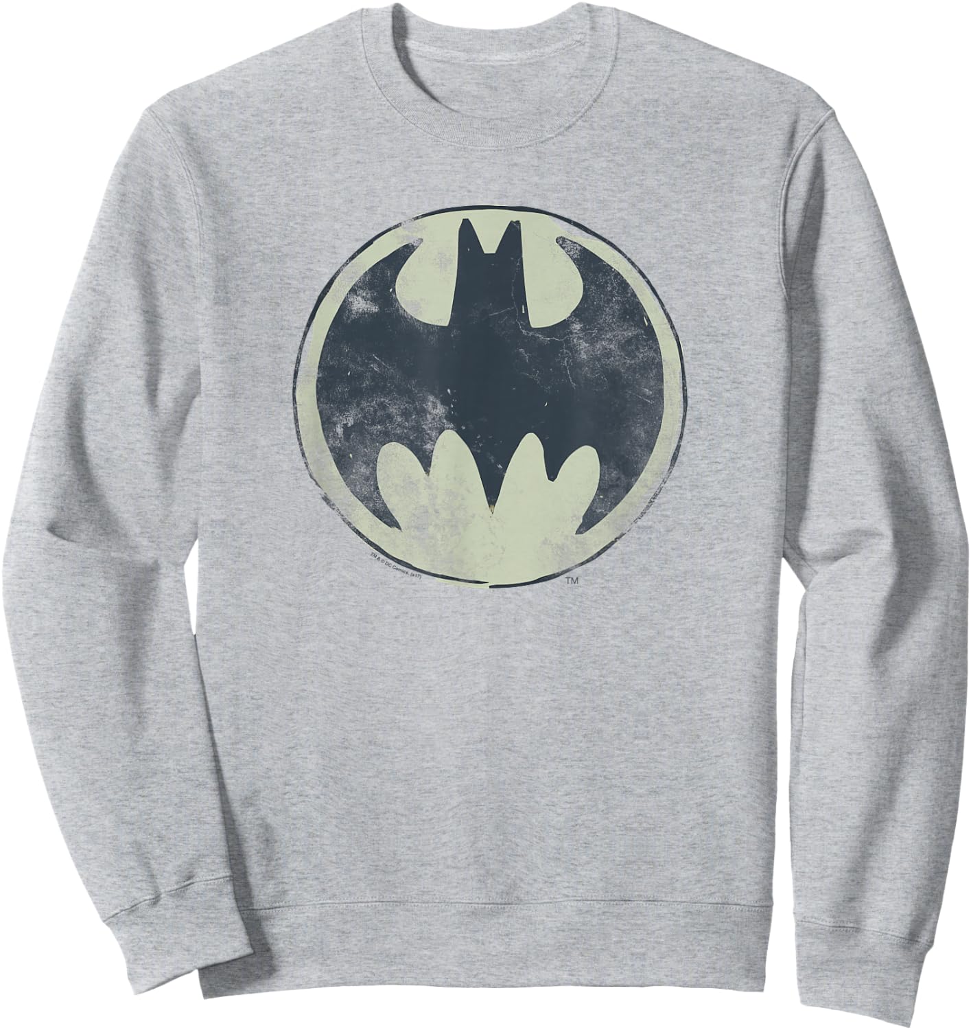 Batman Old Time Logo T Shirt Sweatshirt - Sweatshirt | Ash
