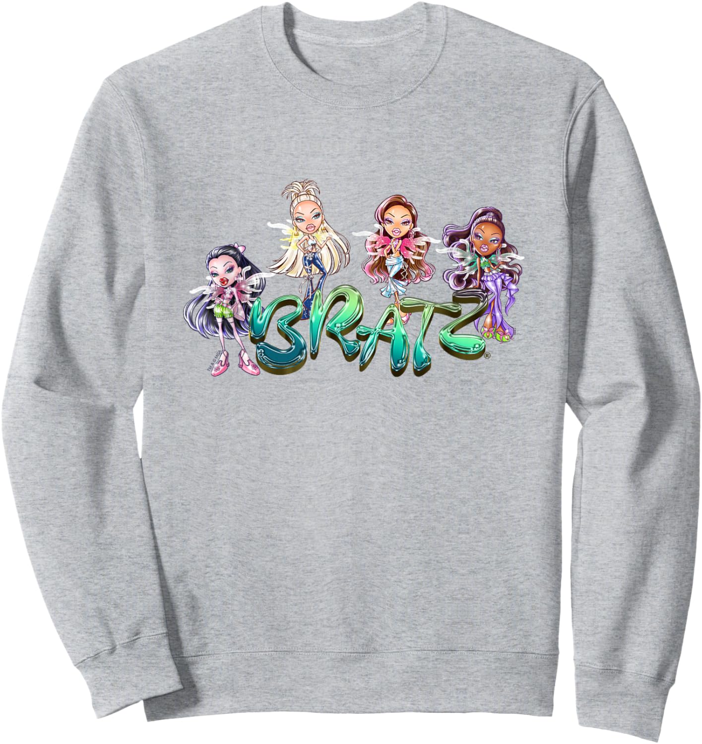 Bratz Fashion Pixiez Vintage Group Shot Sweatshirt - Sweatshirt | Ash