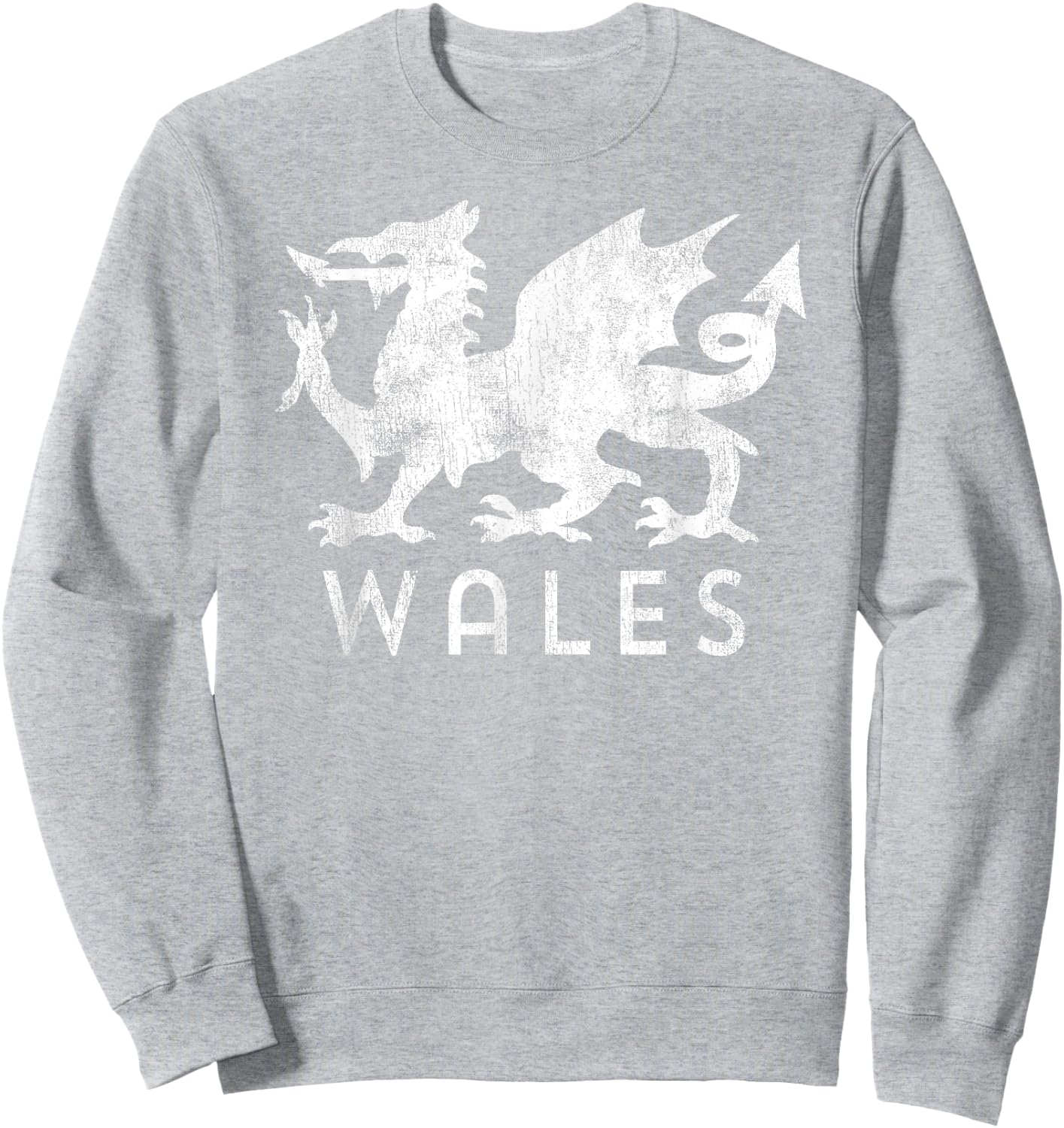 Rugby Welsh Red Dragon Flag of Wales Sweatshirt - Sweatshirt | Ash