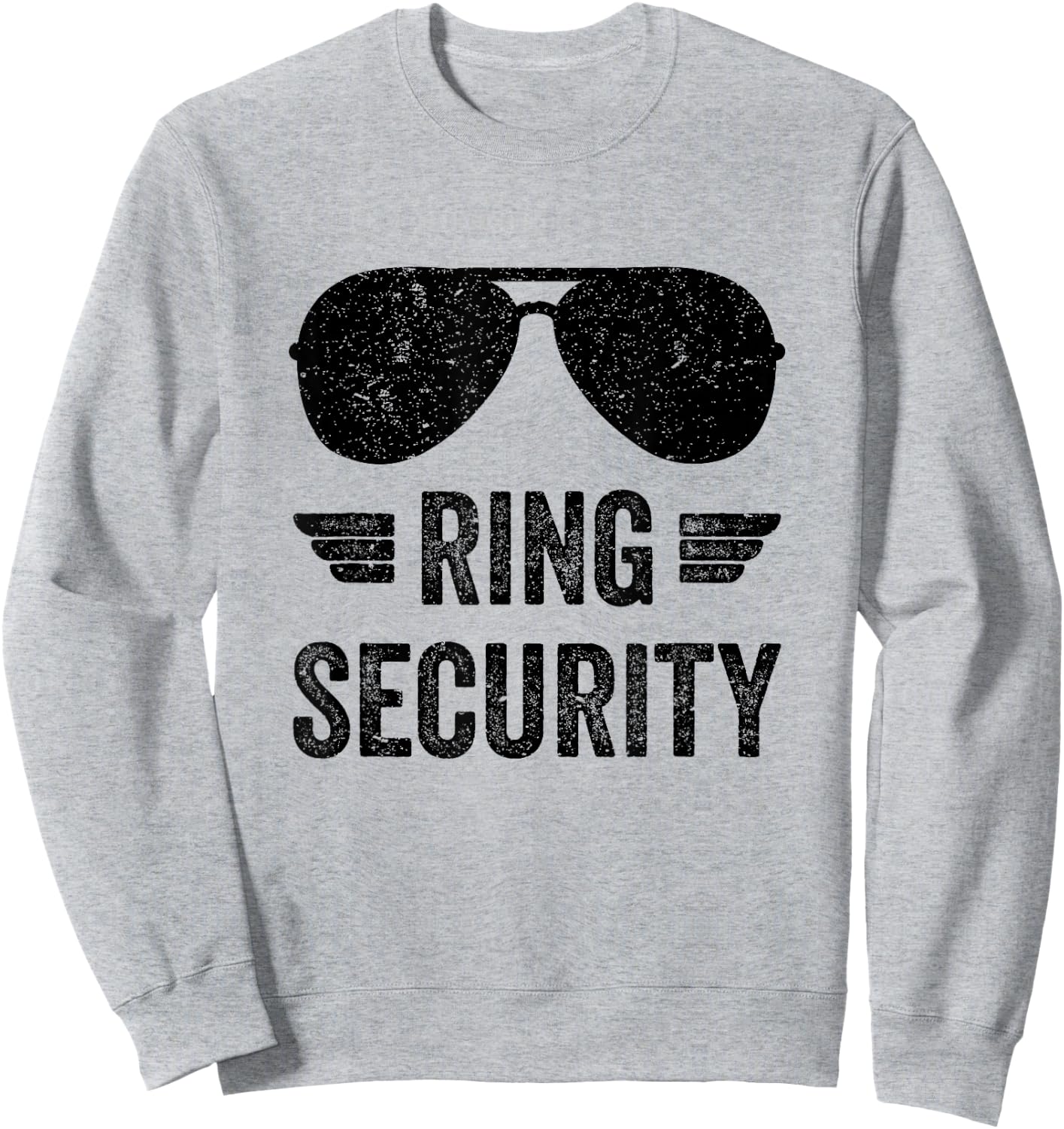 Ring Security Shirt Funny Ring Bearer Boys Youth Men Sweatshirt - Sweatshirt | Ash