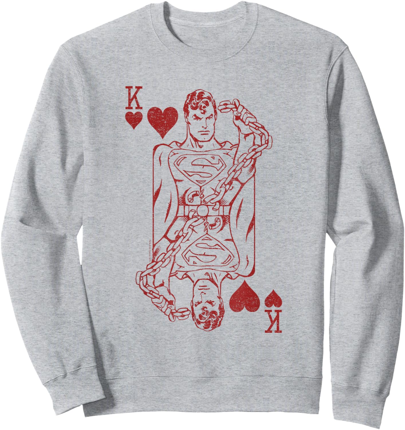Superman Super Card Sweatshirt - Sweatshirt | Ash