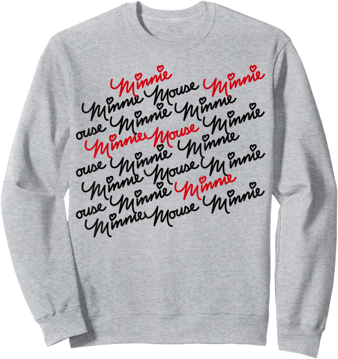 Minnie Mouse - Autograph Stacked Sweatshirt - Sweatshirt | Ash