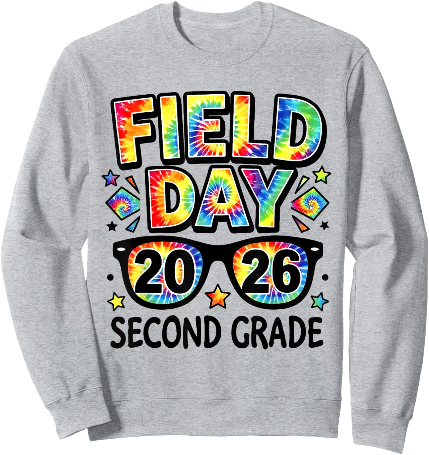 Field Day 2026 Second Grade Teacher Kids 2nd Grade Field Day Sweatshirt - Sweatshirt | Ash