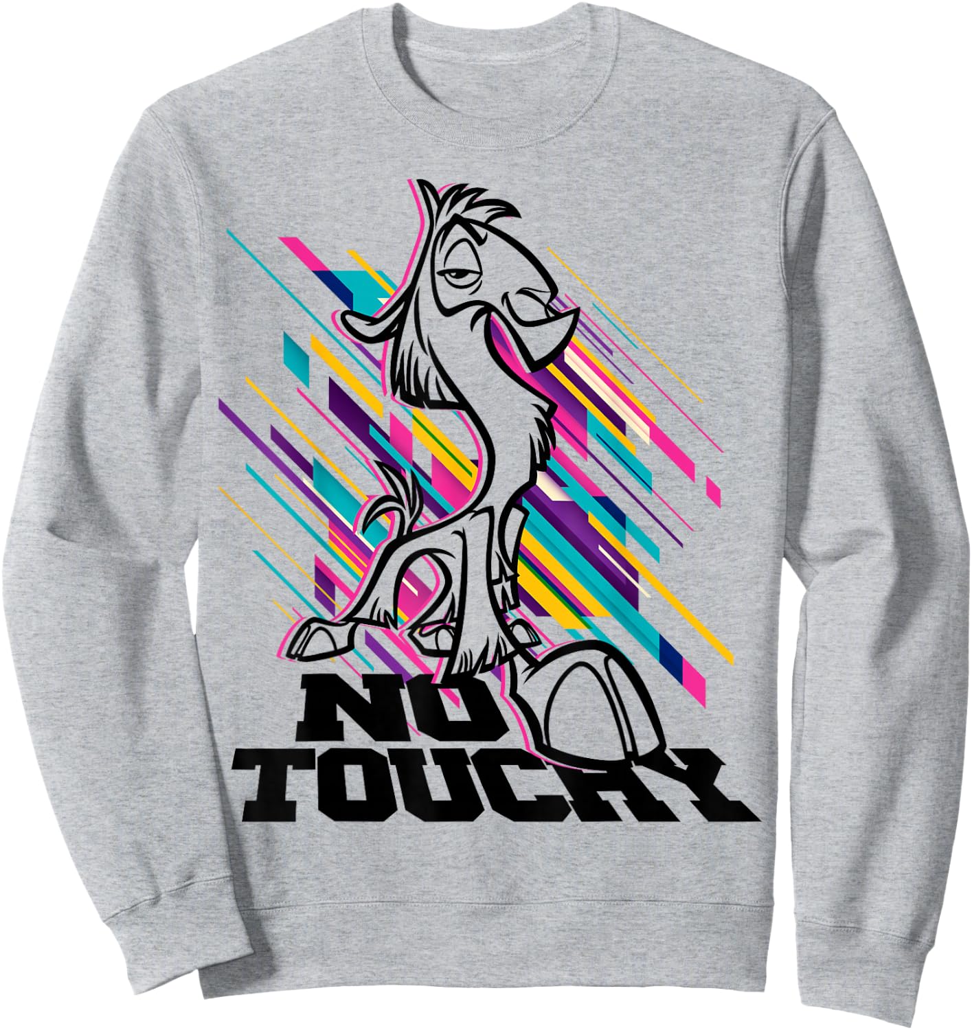 Disney Emperor's New Groove No Touchy Bright Graphic Sweatshirt - Sweatshirt | Ash