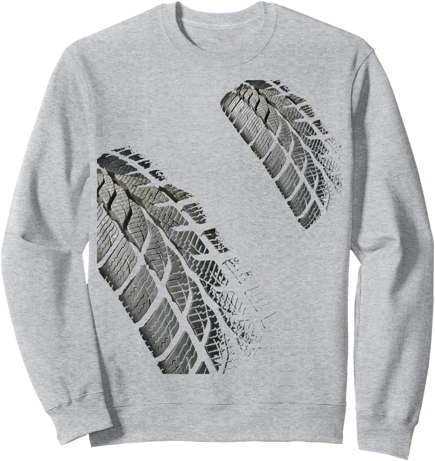 Tire Track Of Dirt Racing Car Bike SkidMark Motocross Sweatshirt - Sweatshirt | Ash