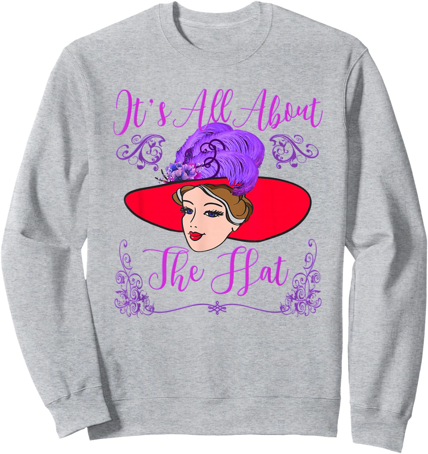 Red Hat It's All About the Hat Vintage Style T Shirt Sweatshirt - Sweatshirt | Ash