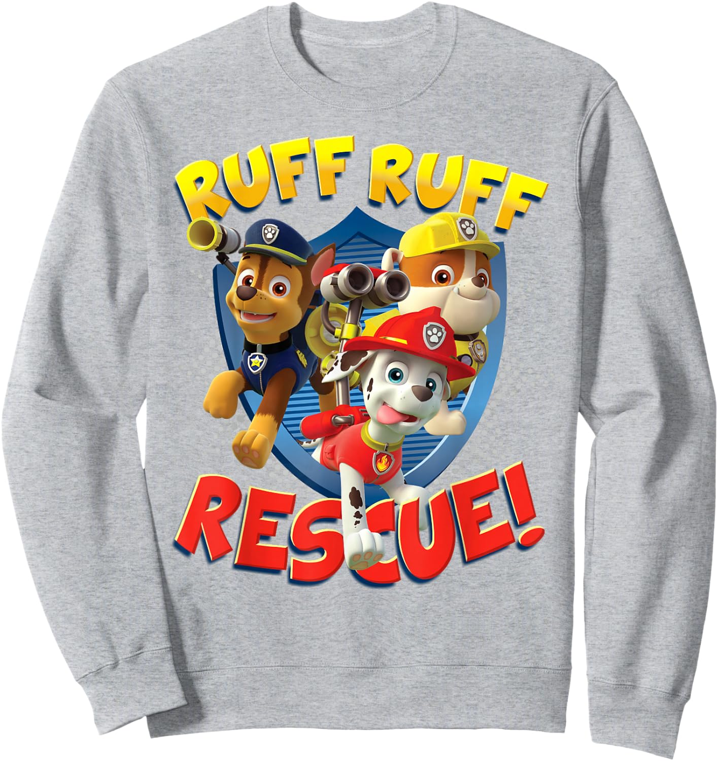 PAW Patrol Ruff Ruff Rescue! T- Shirts Sweatshirt - Sweatshirt | Ash