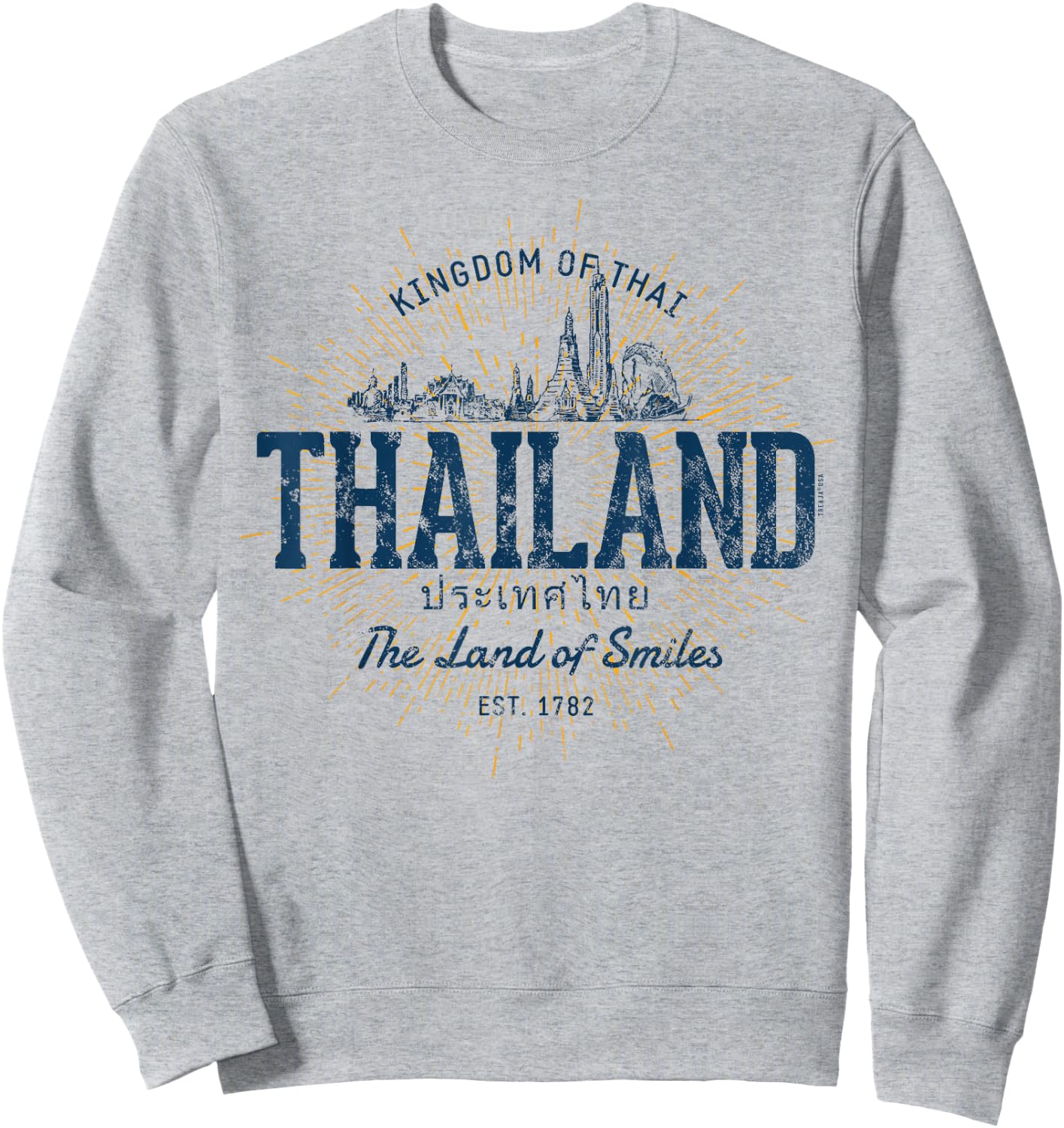Vintage Thailand Retro Sweatshirt - Sweatshirt | Ash