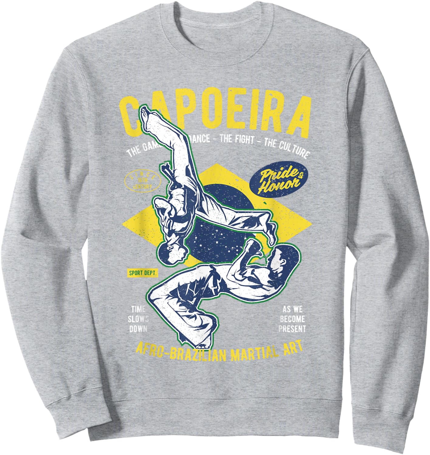 Brazilian Flag Capoeira , Women, Kids Sweatshirt - Sweatshirt | Ash