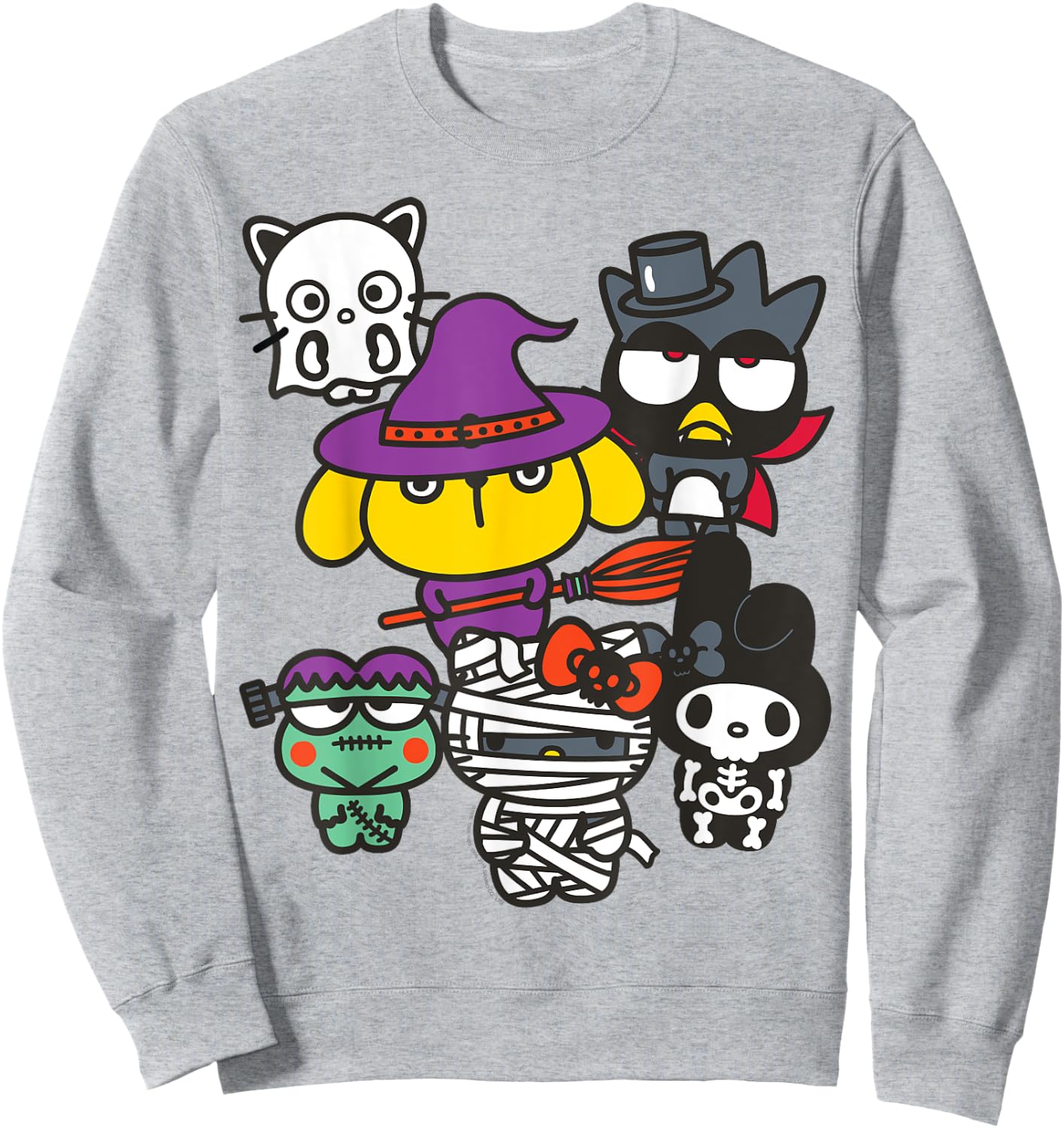 Hello Sanrio Characters Halloween Costumes Sweatshirt - Sweatshirt | Ash