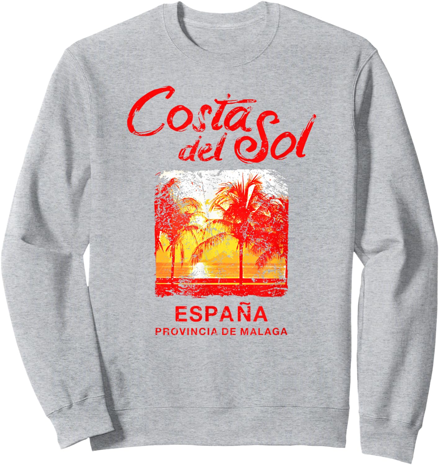 Spain Costa Del Sol Vintage Malaga ESPANA Retro Sweatshirt - Sweatshirt | Ash