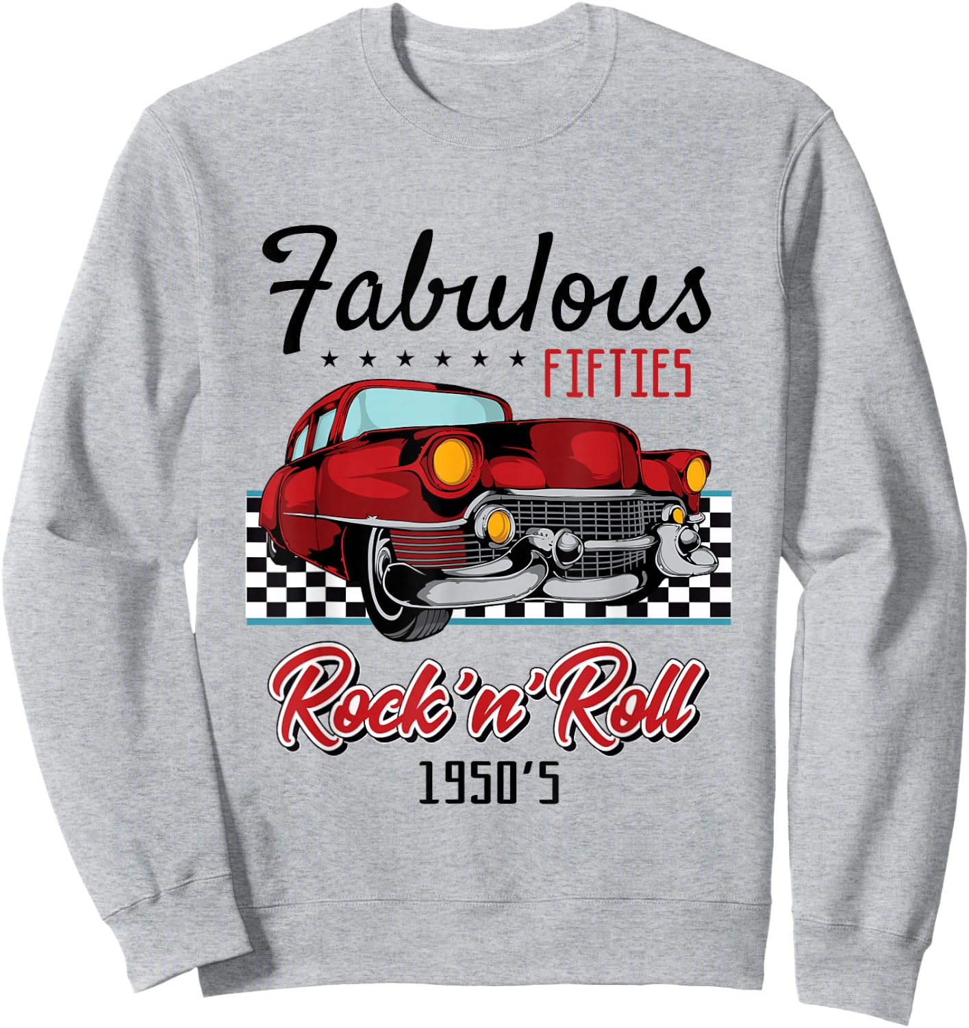 50s Rockabilly Vintage 1950s Clothing Men Sweatshirt - Sweatshirt | Ash