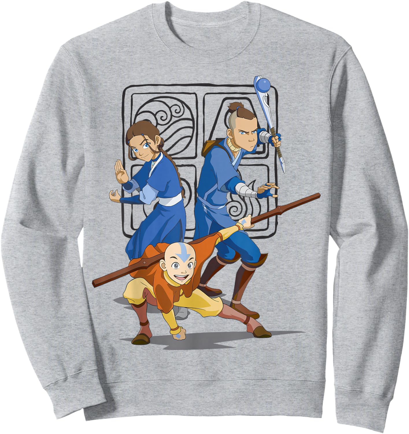 Avatar: The Last Airbender Action Group Shot Sweatshirt - Sweatshirt | Ash