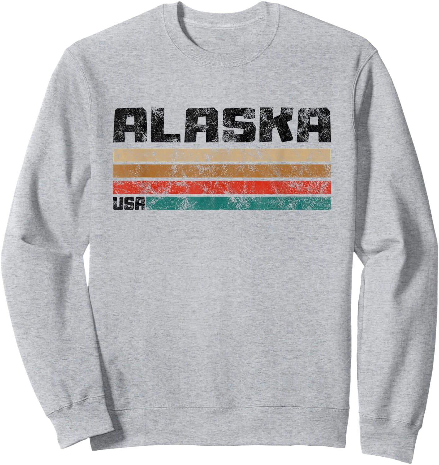 Alaska AK Retro Vintage Shirt Gift Men Women Kids Sweatshirt - Sweatshirt | Ash