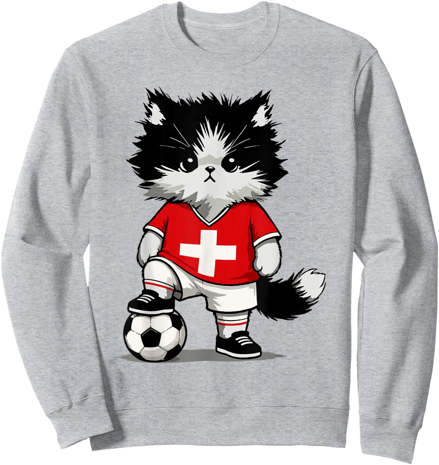 Swiss Flag Men Women Kids Switzerland Sweatshirt - Sweatshirt | Ash