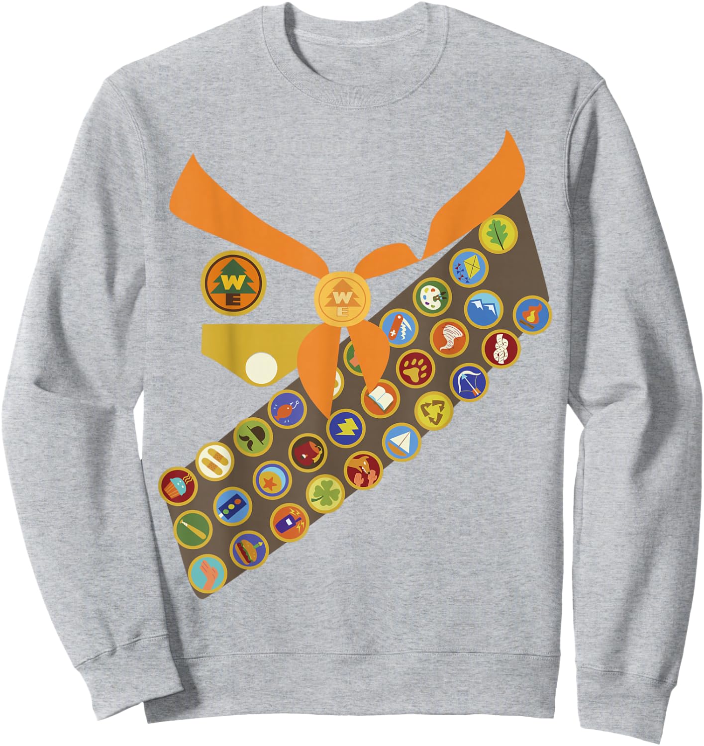 Disney Pixar Up Wilderness Explorer Costume Halloween Sweatshirt - Sweatshirt | Ash