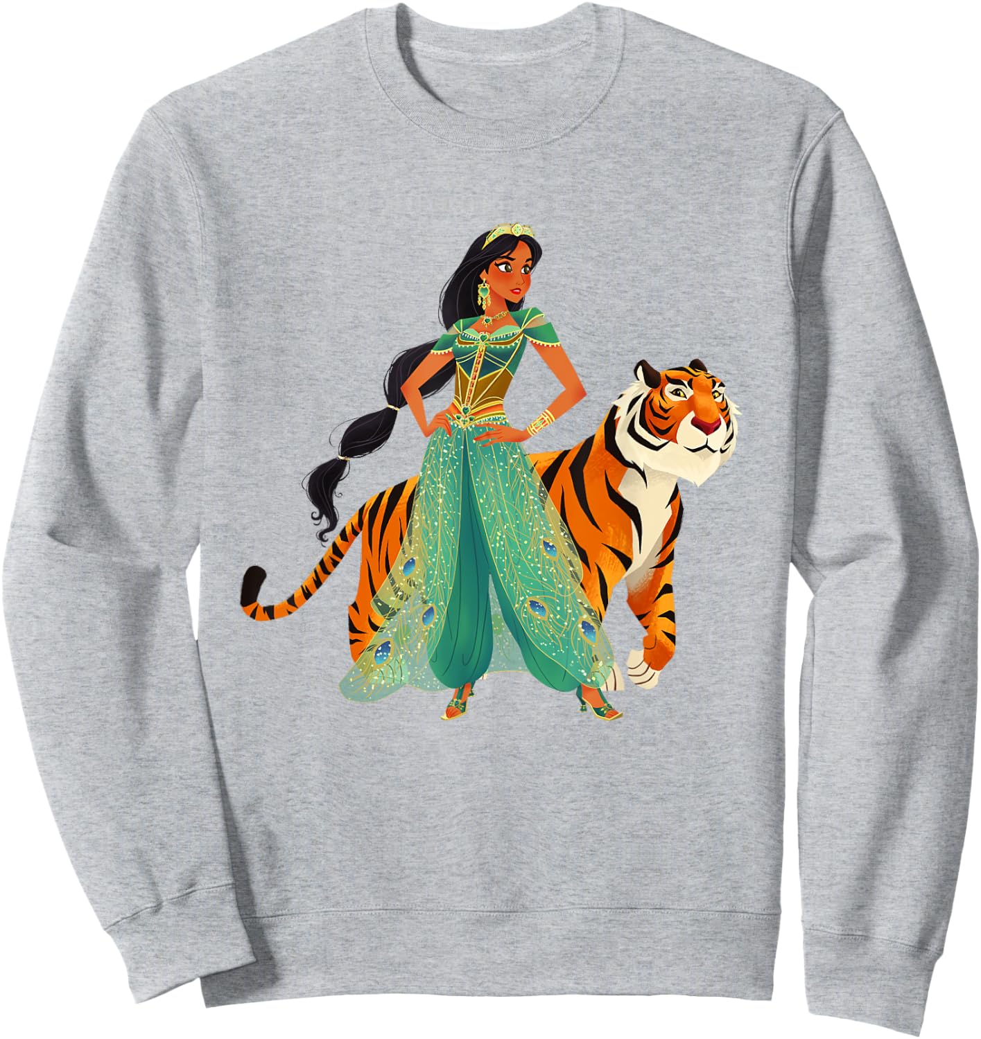 Disney Aladdin Jasmine and Rajah Live Action Sweatshirt - Sweatshirt | Ash