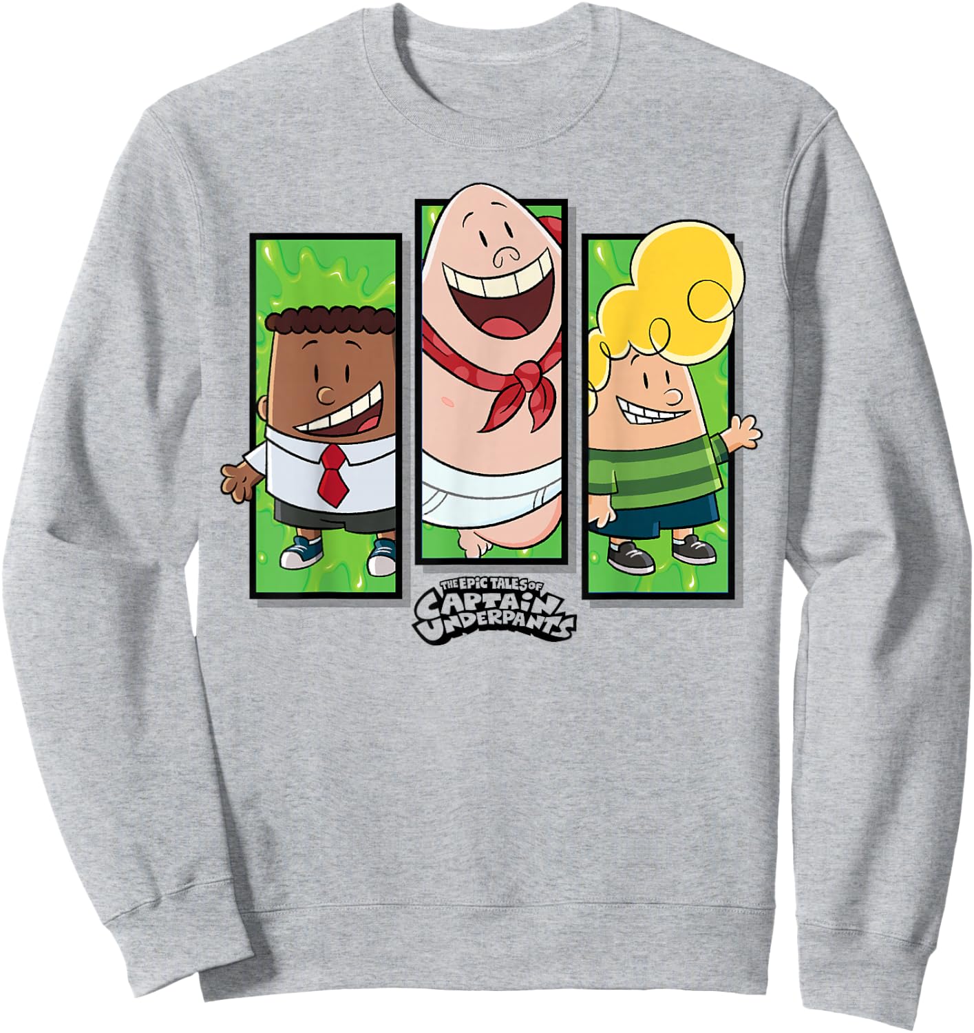 Captain Underpants The First Epic Movie George and Harold Sweatshirt - Sweatshirt | Ash