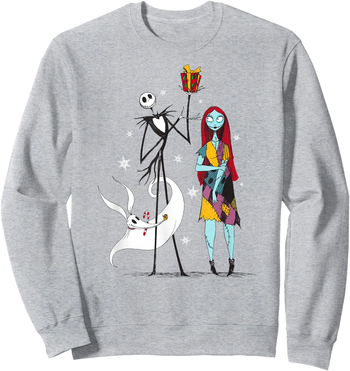 The Nightmare Before Christmas - Jack Sally Zero Gift Sweatshirt - Sweatshirt | Ash