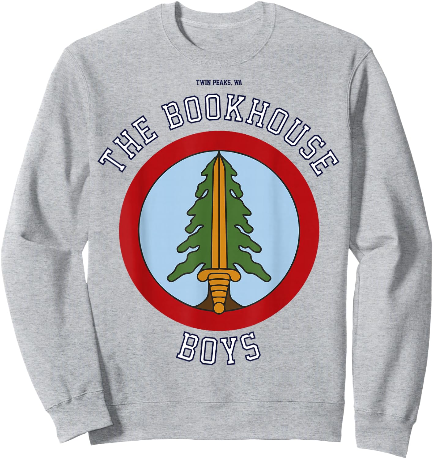 Twin Peaks Bookhouse Boys Circle Logo Graphic Sweatshirt - Sweatshirt | Ash
