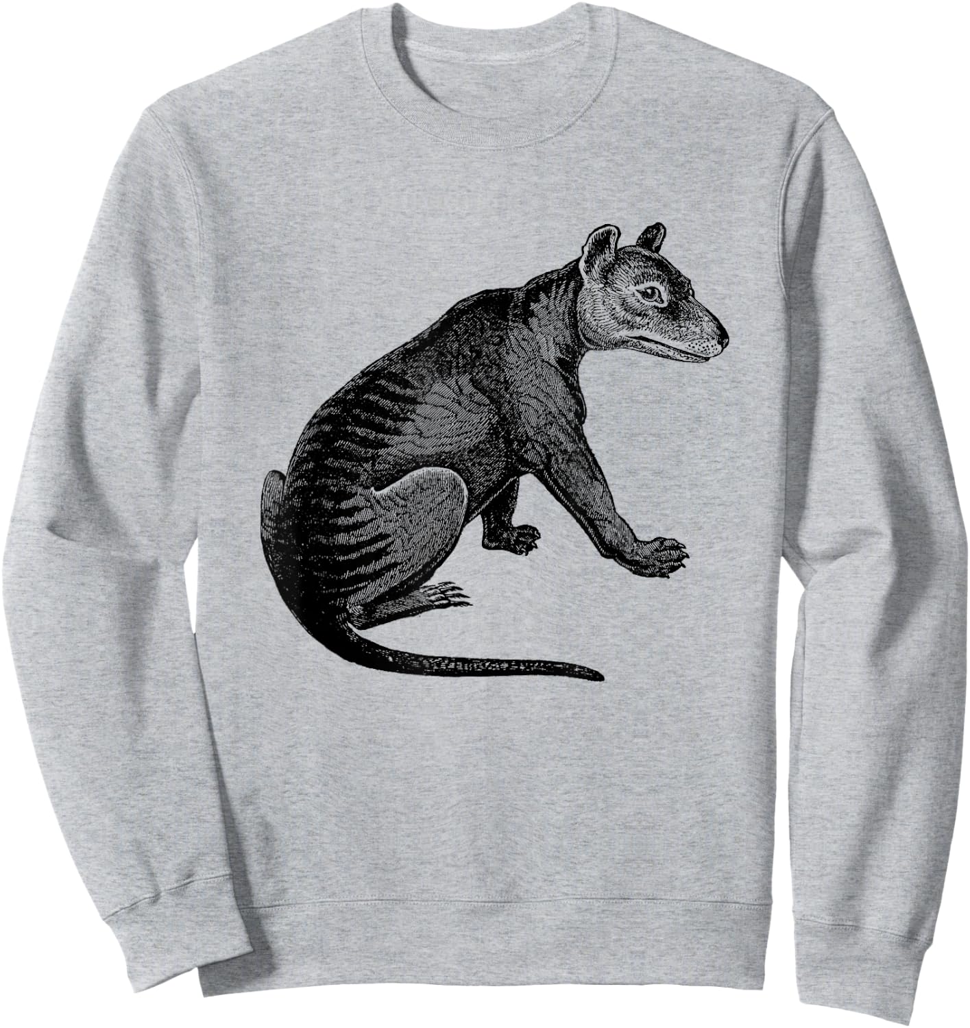 Tasmanian Tiger Print Sweatshirt - Sweatshirt | Ash