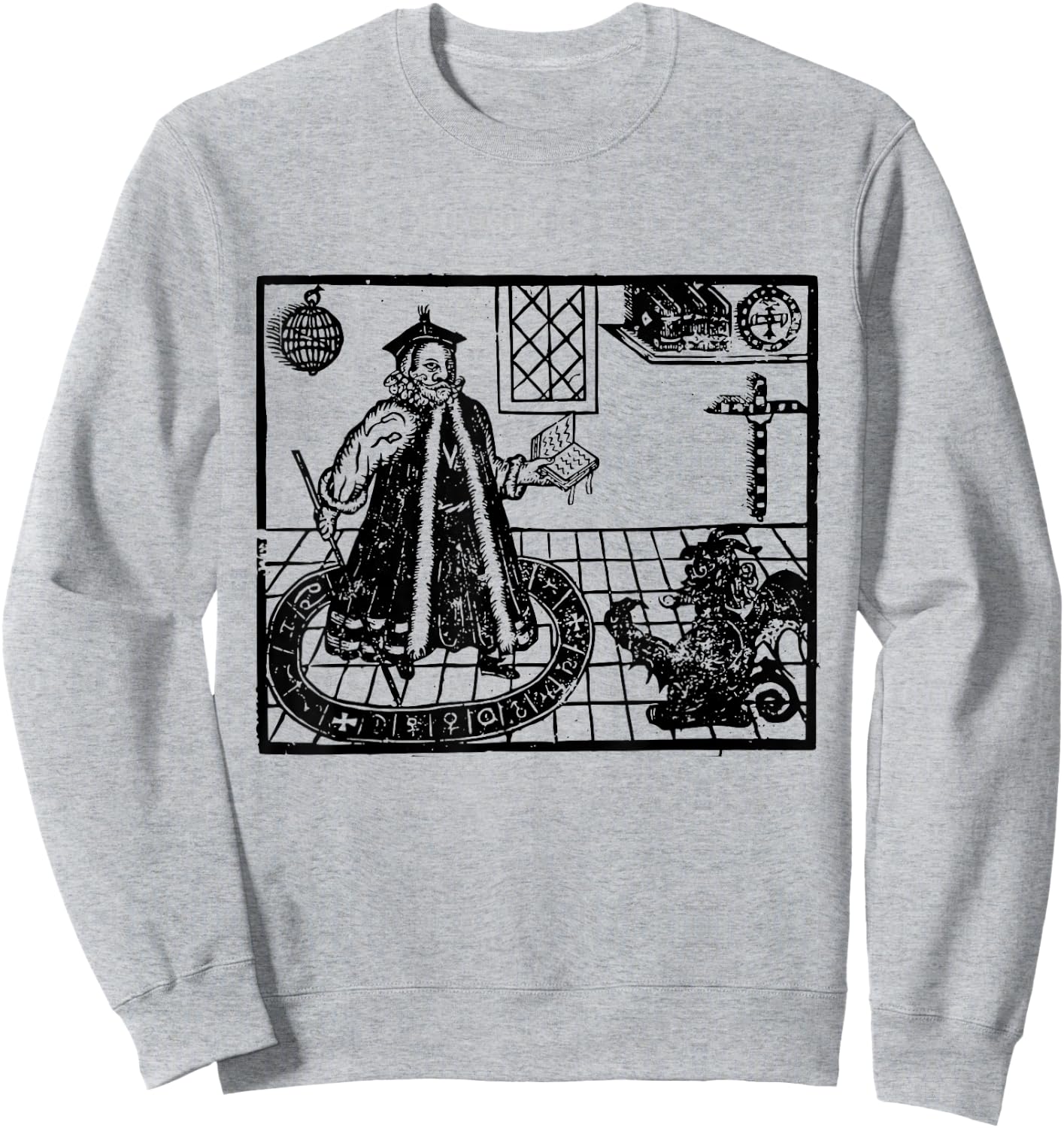Faustus Conjuring Mephistopheles Demonic Pact Faust Sweatshirt - Sweatshirt | Ash