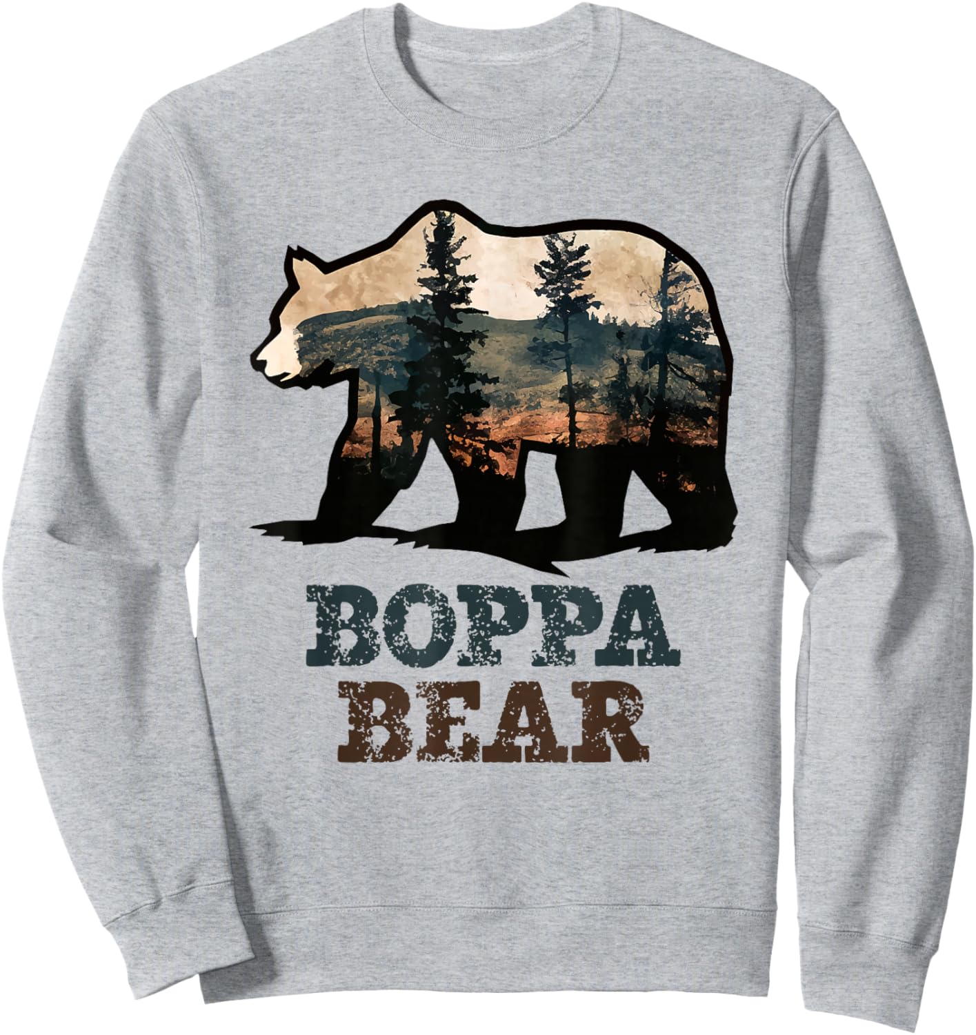 Boppa Bear Vintage Retro Funny Sweatshirt - Sweatshirt | Ash