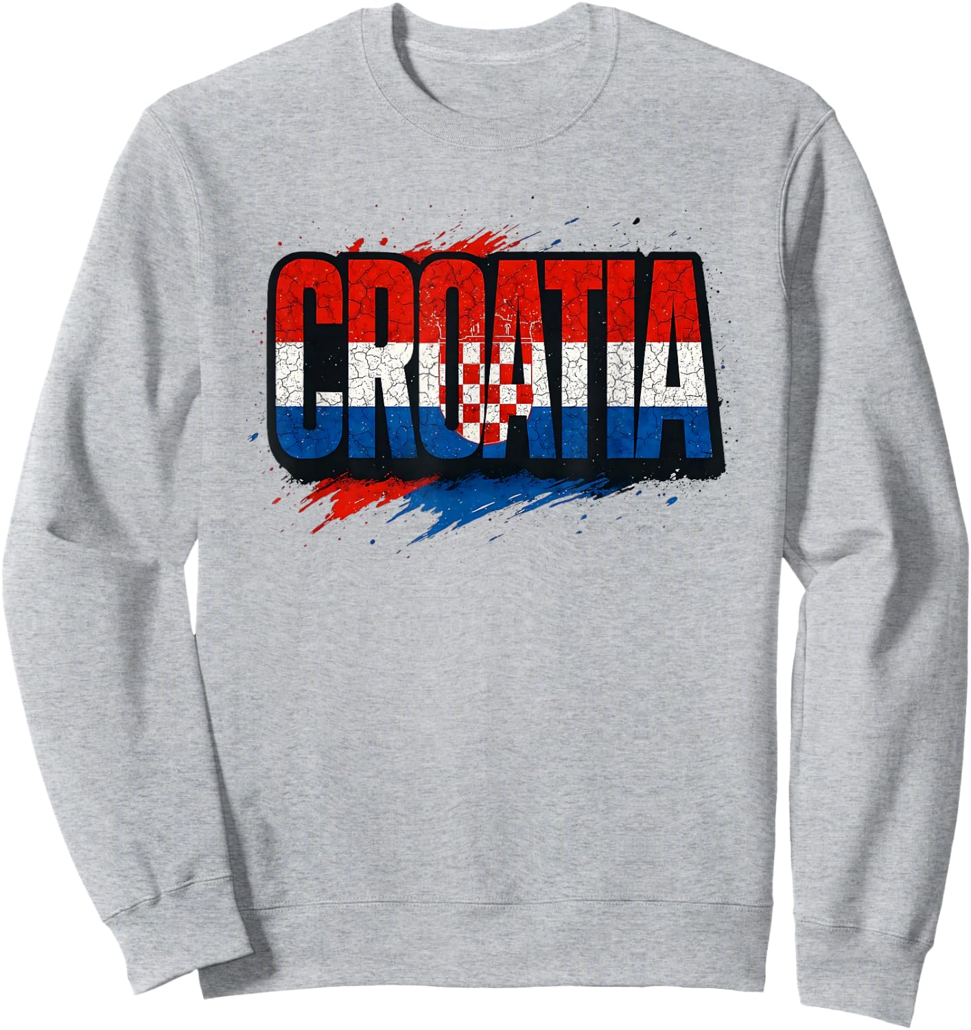 Croatia , Croatian map, Croatia Shirts Sweatshirt - Sweatshirt | Ash
