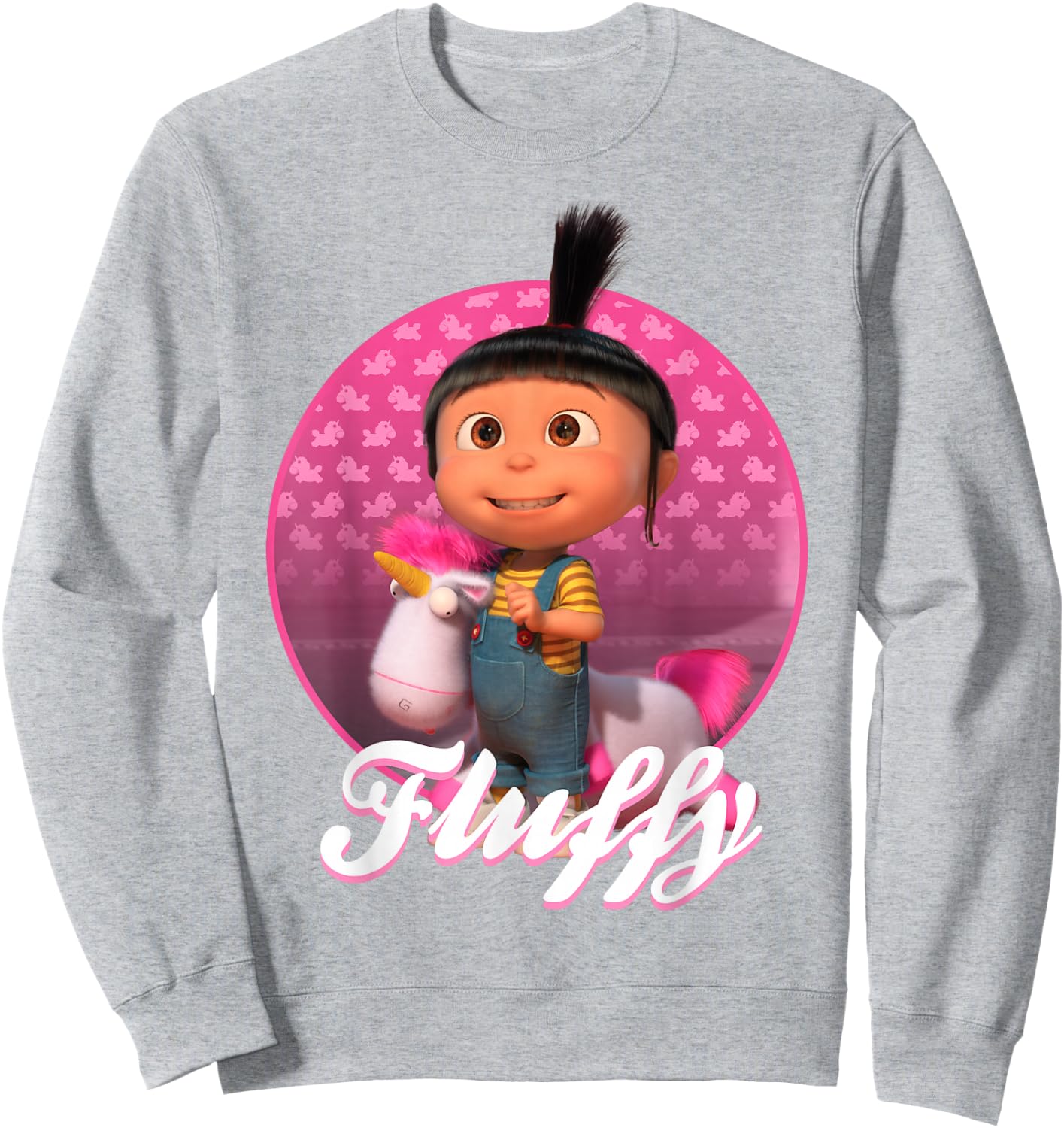 Despicable Me Minions Anges Gru Fluffy Graphic Sweatshirt - Sweatshirt | Ash
