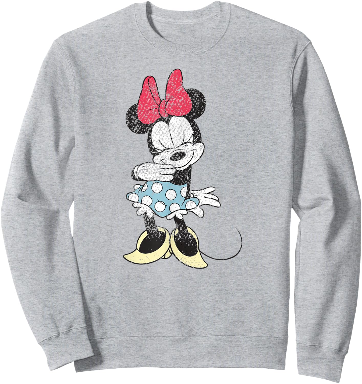 Minnie Mouse - Shy Character Pose Sweatshirt - Sweatshirt | Ash