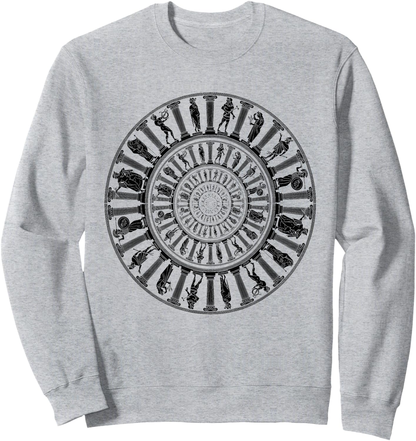 Greek Gods Vortex Ancient Greece Mythology Portal Sweatshirt - Sweatshirt | Ash