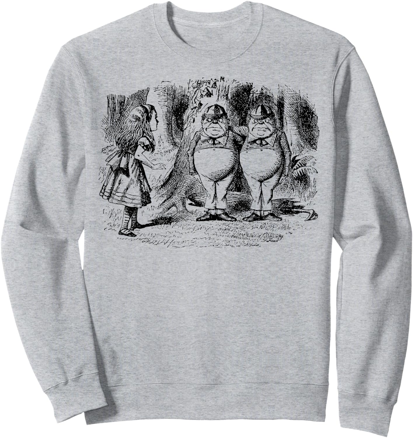 Alice Tweedle Dee and Tweedle Dum in Wonderland Sweatshirt - Sweatshirt | Ash