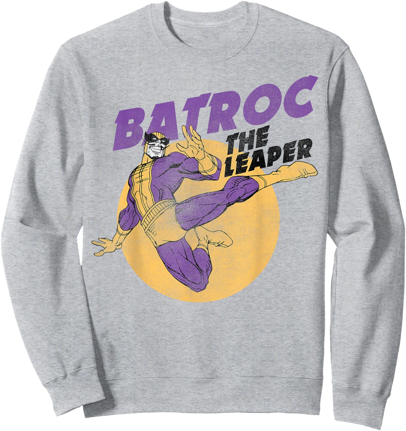 Marvel Comics Classic Batroc The Leaper Vintage Villain Sweatshirt - Sweatshirt | Ash