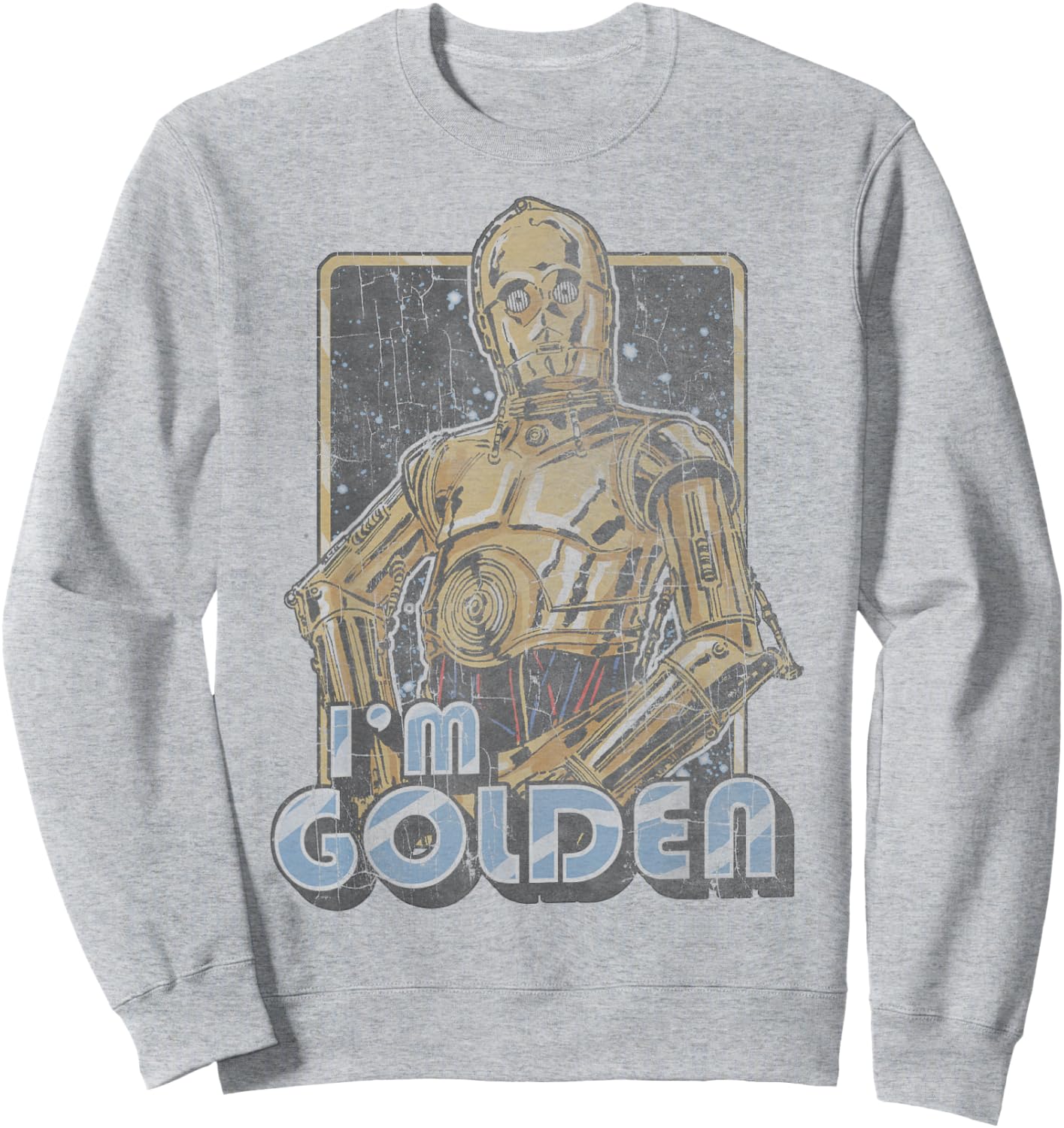 Star Wars C-3PO I'm Golden Pose Graphic Sweatshirt - Sweatshirt | Ash