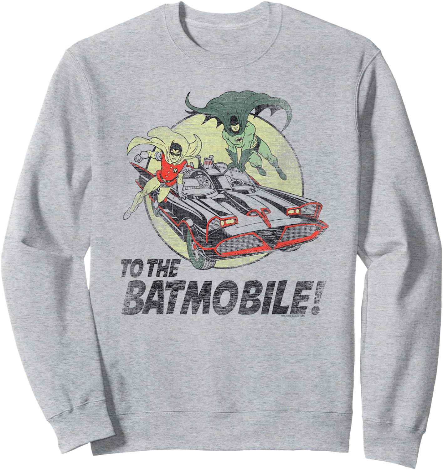 Batman Classic TV Series To the Batmobile Sweatshirt - Sweatshirt | Ash