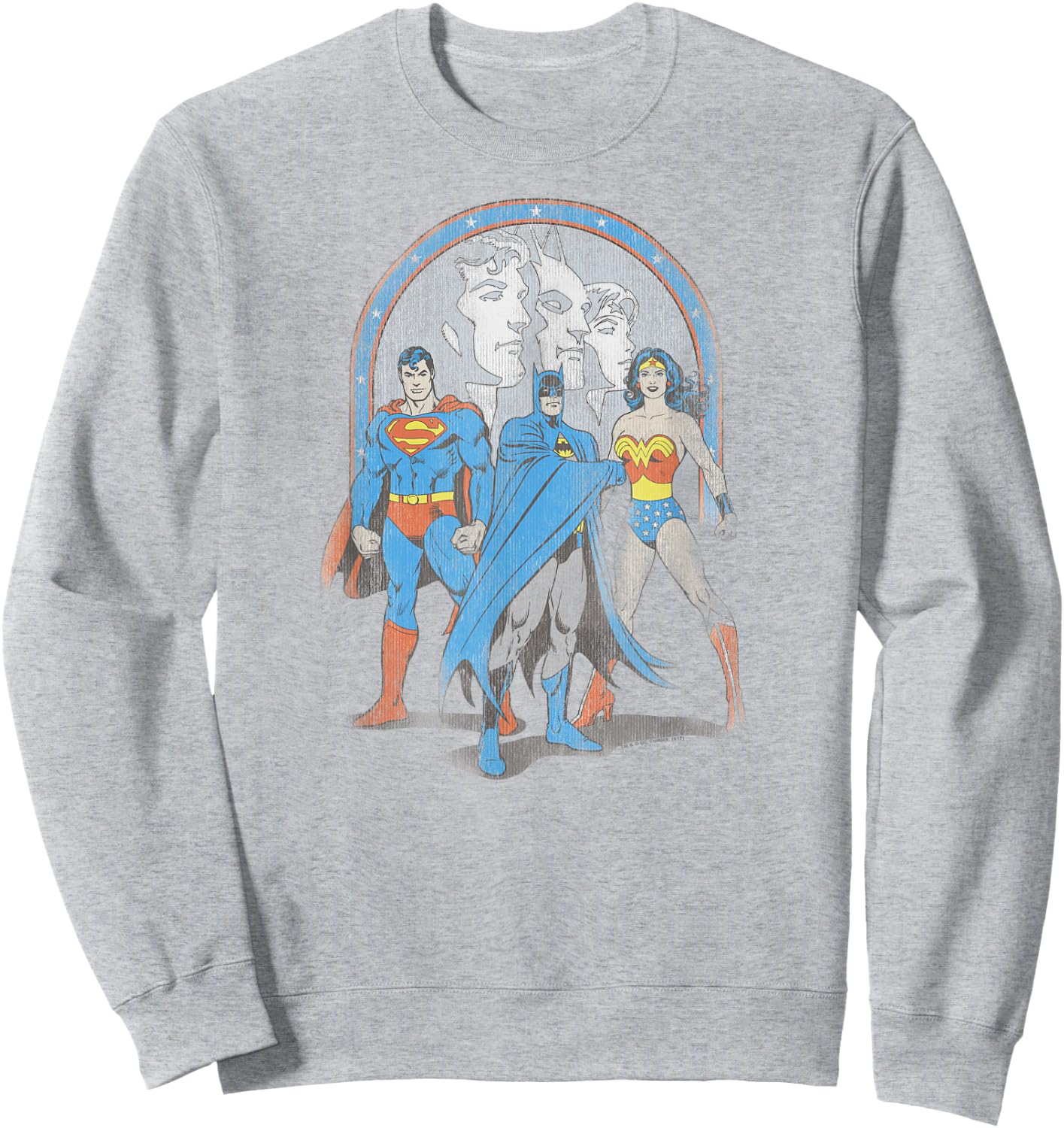 Justice League Batman Superman Wonder Woman Trinity Sweatshirt - Sweatshirt | Ash