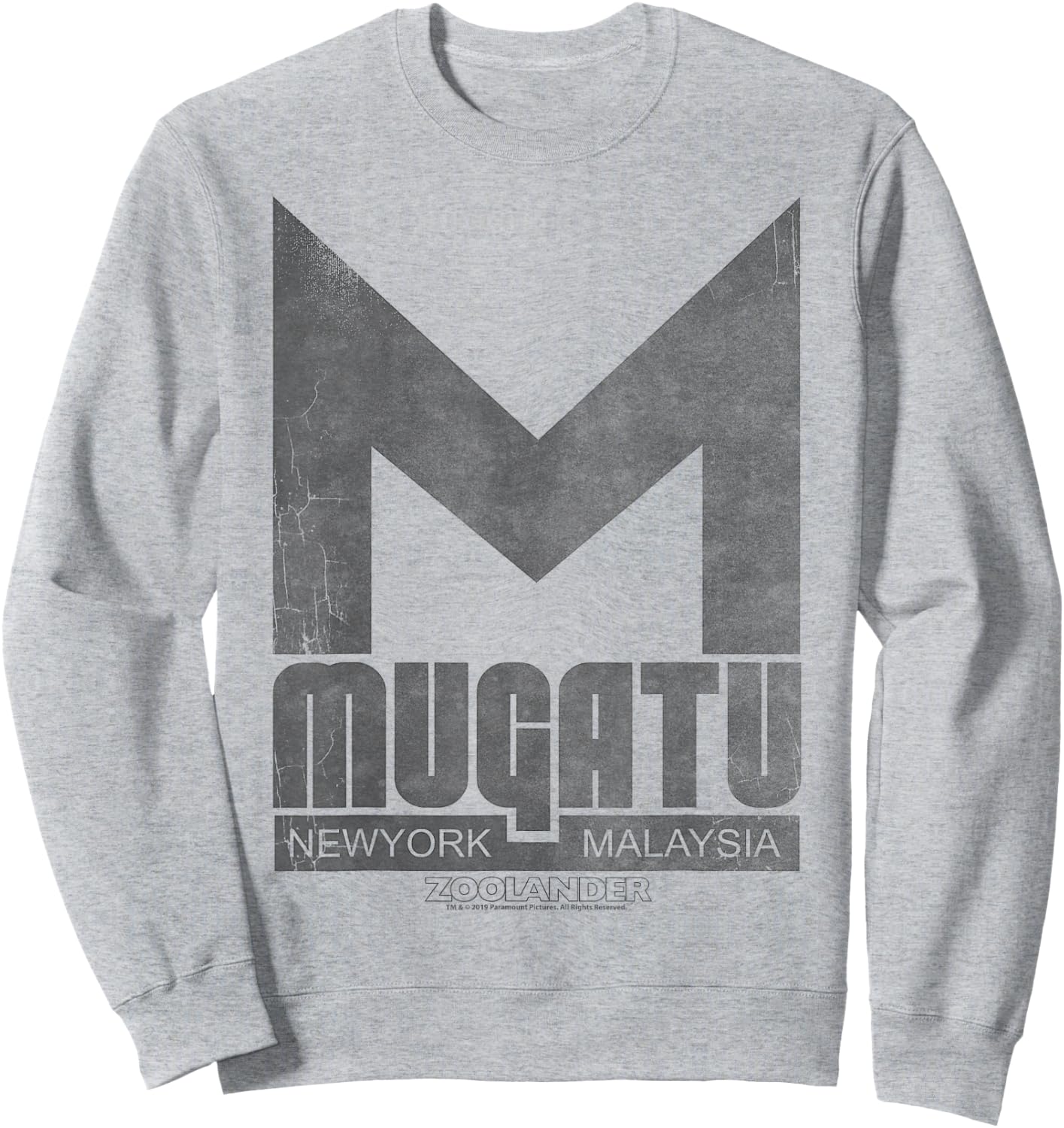 Zoolander Mugatu New York Malaysia Logo Sweatshirt - Sweatshirt | Ash