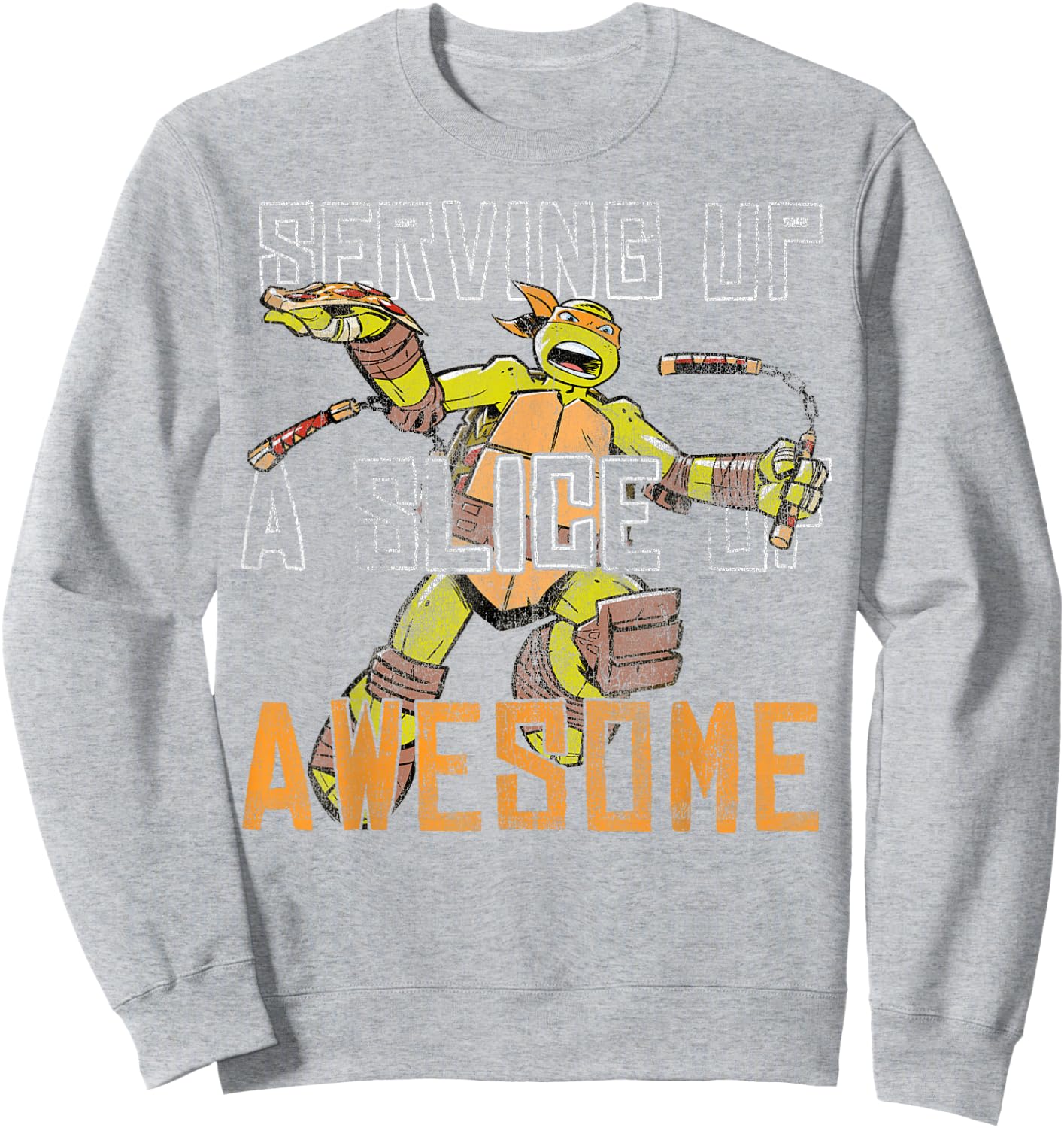 Teenage Mutant Ninja Turtles Michelangelo Awesome Sweatshirt - Sweatshirt | Ash
