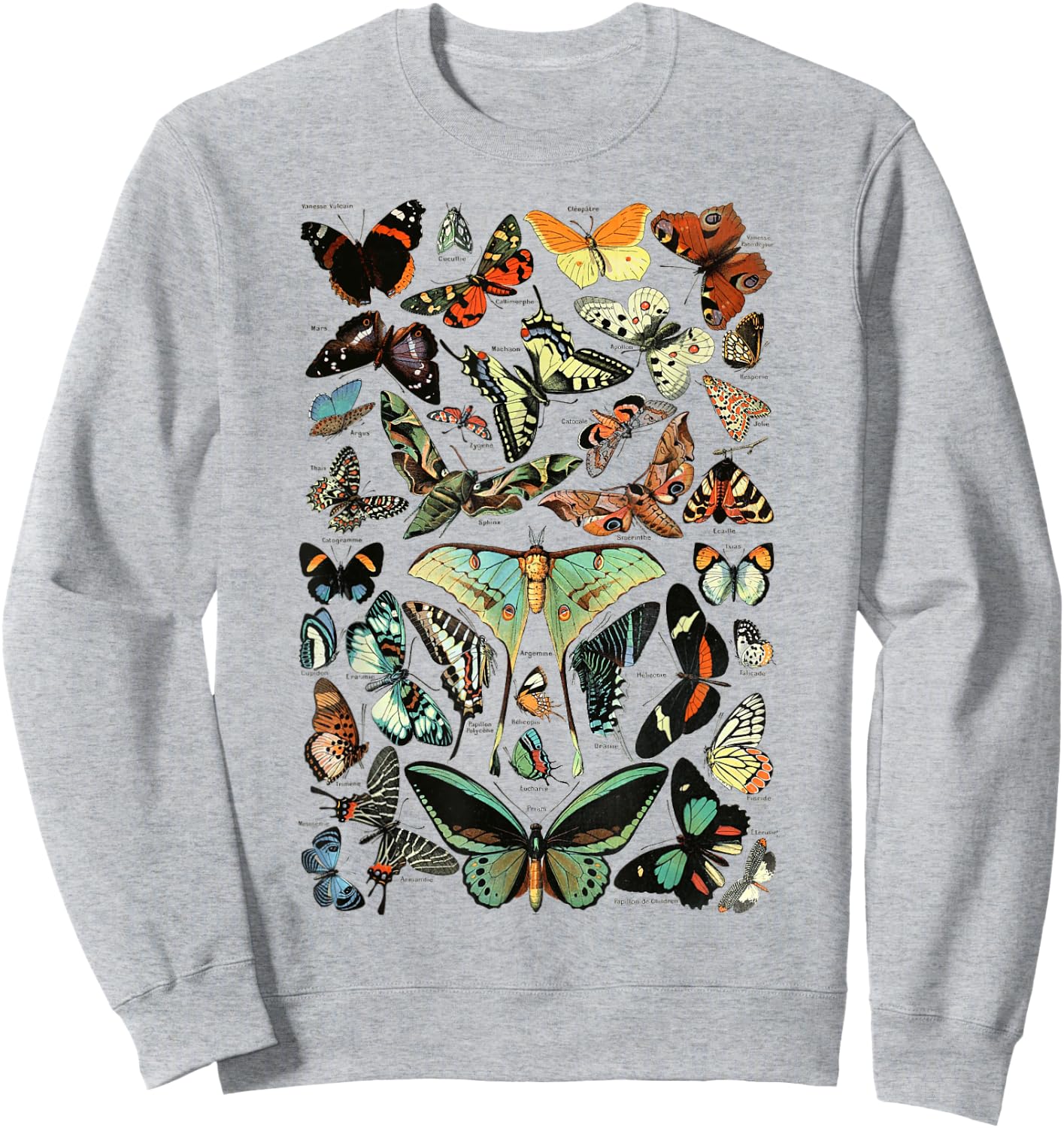 Vintage Butterflies Butterfly Collection entomology Sweatshirt - Sweatshirt | Ash