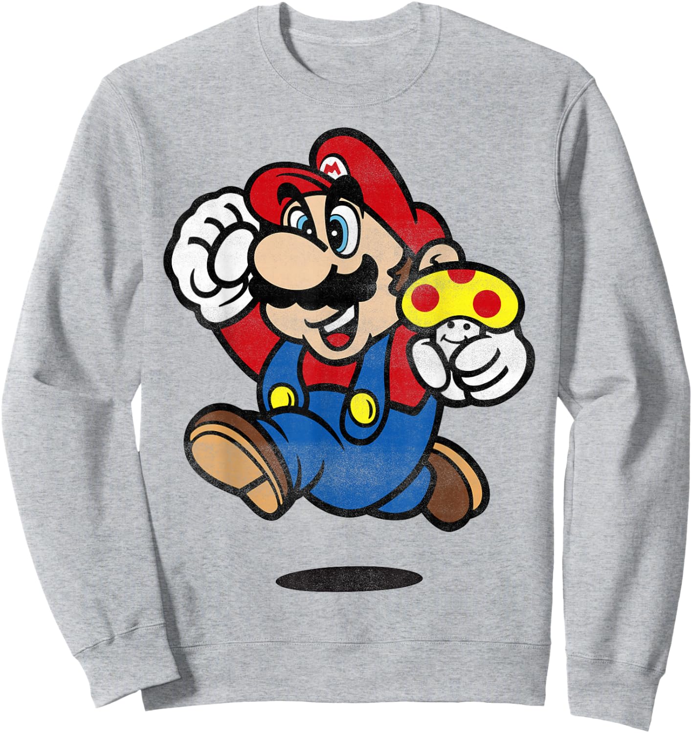 Nintendo Super Mario Running Graphic Sweatshirt - Sweatshirt | Ash