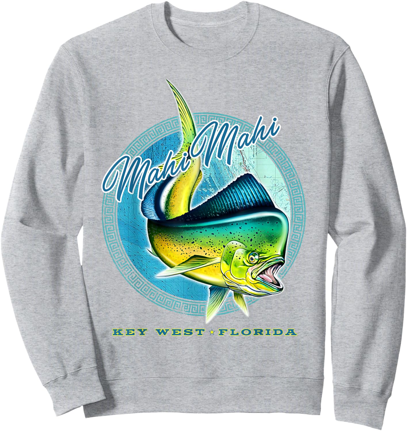Mahi Mahi Key West Florida T shirt Sweatshirt - Sweatshirt | Ash