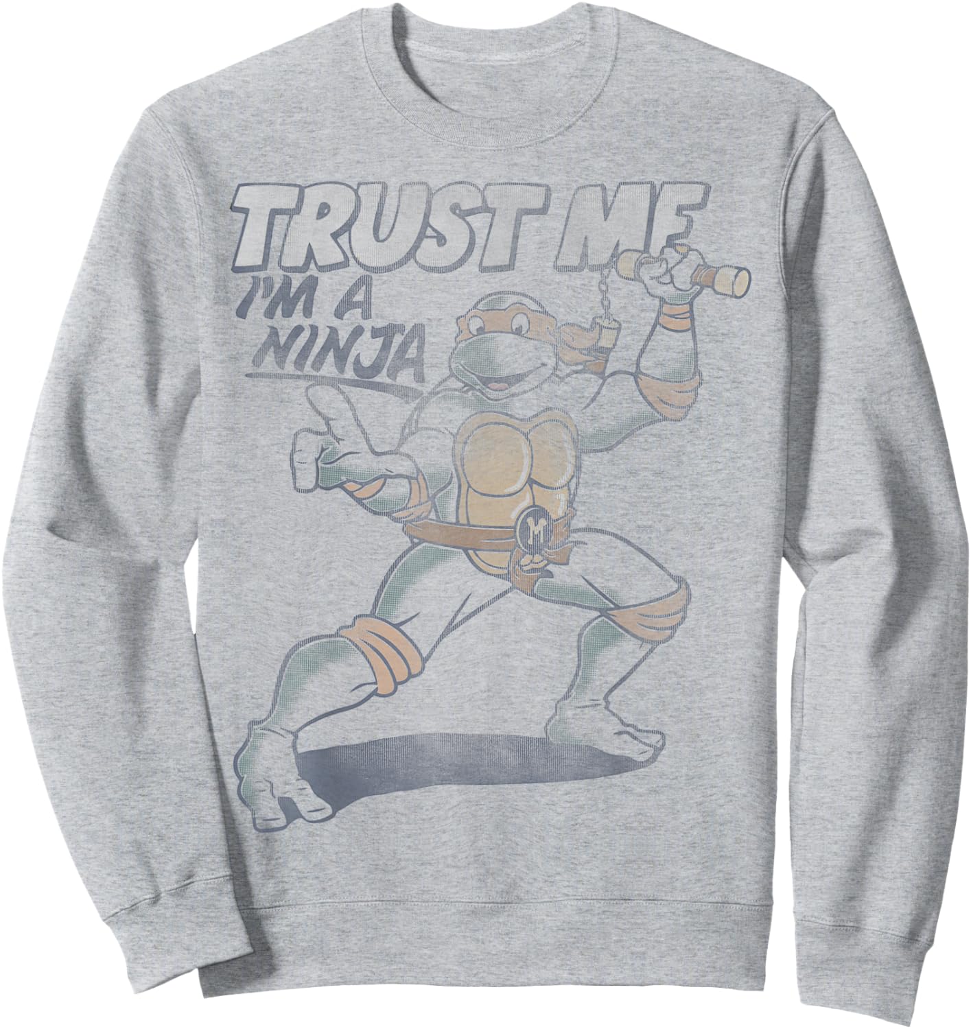 Teenage Mutant Ninja Turtles Michelangelo Trust Me Sweatshirt - Sweatshirt | Ash