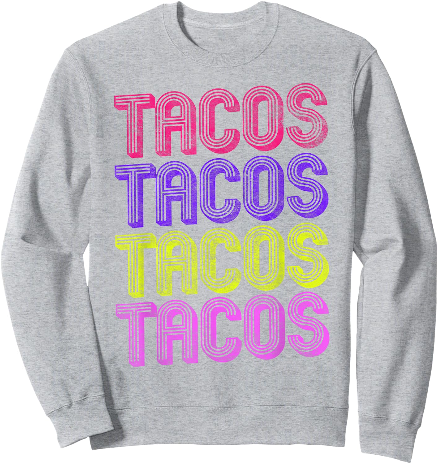 Retro Tacos , 80s Taco Tuesday Shirt , Kids Sweatshirt - Sweatshirt | Ash