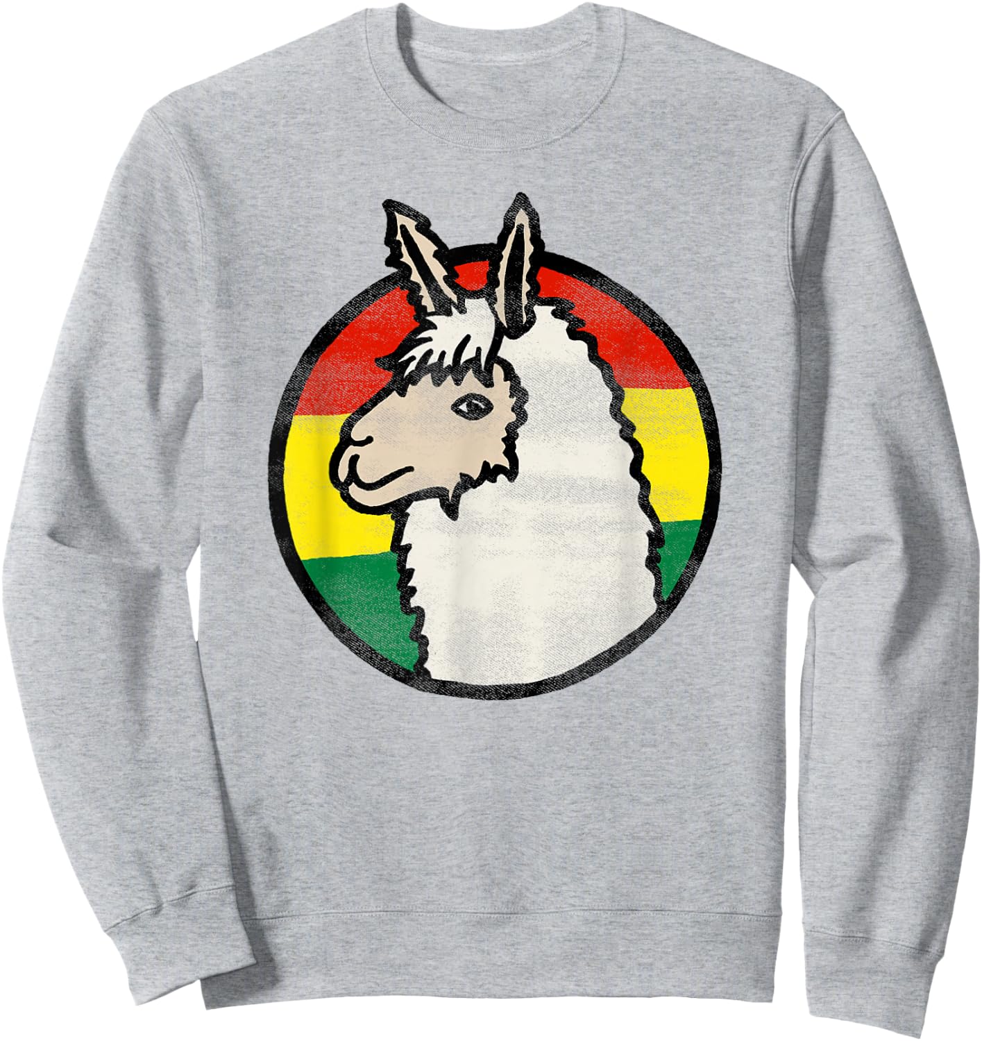BOLIVIA Bolivian Flag Travel Souvenir Alpaca Sweatshirt - Sweatshirt | Ash