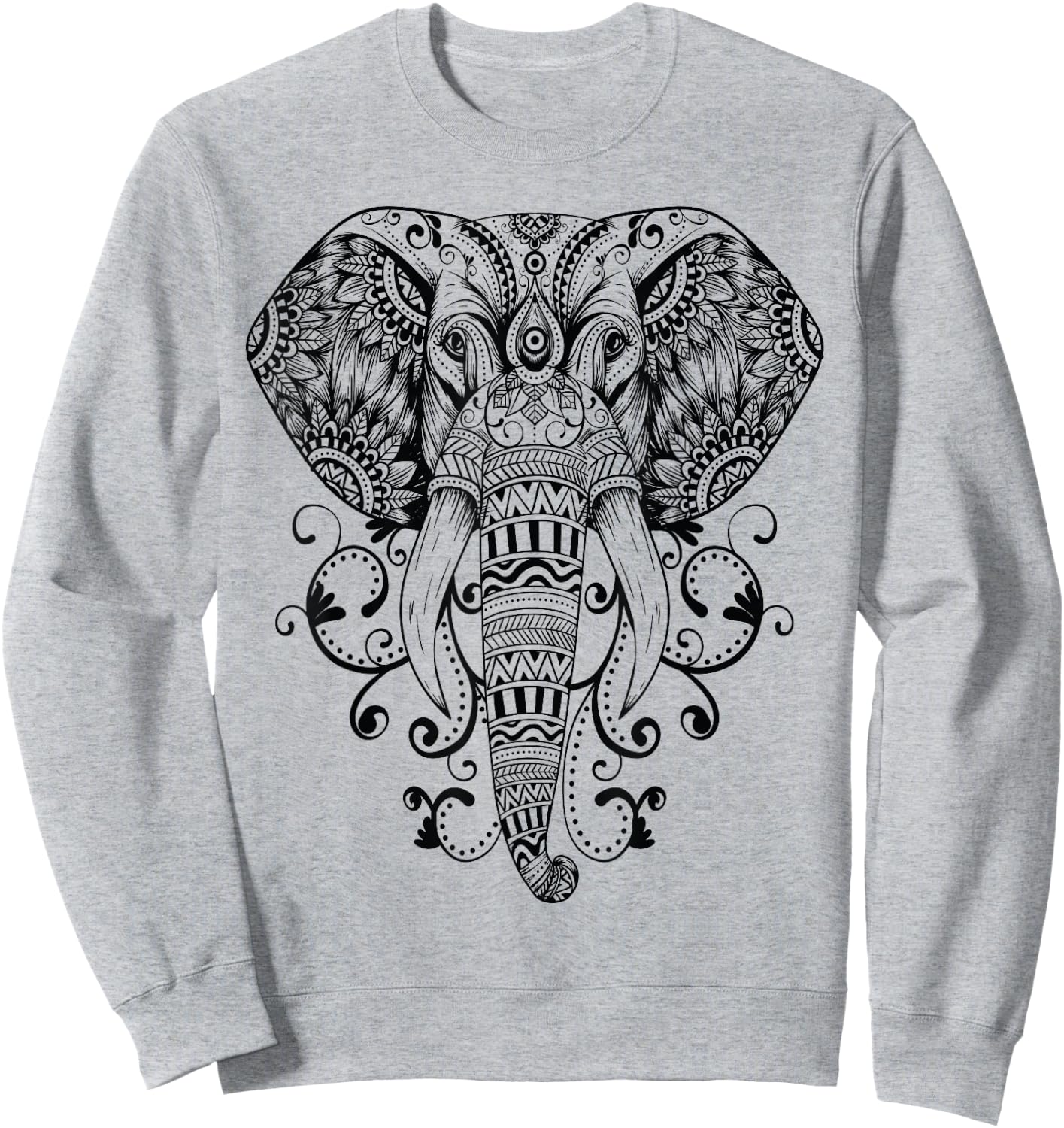 Elephant T Shirt Steampunk Sweatshirt - Sweatshirt | Ash