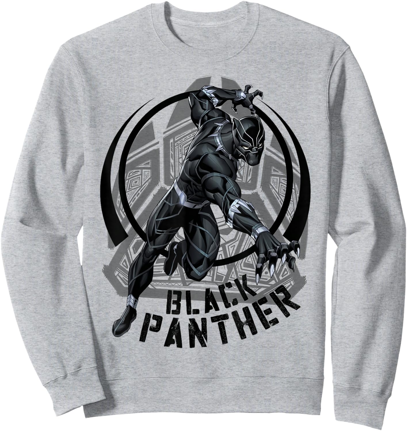 Marvel Black Panther King of Wakanda Paw Graphic Sweatshirt - Sweatshirt | Ash