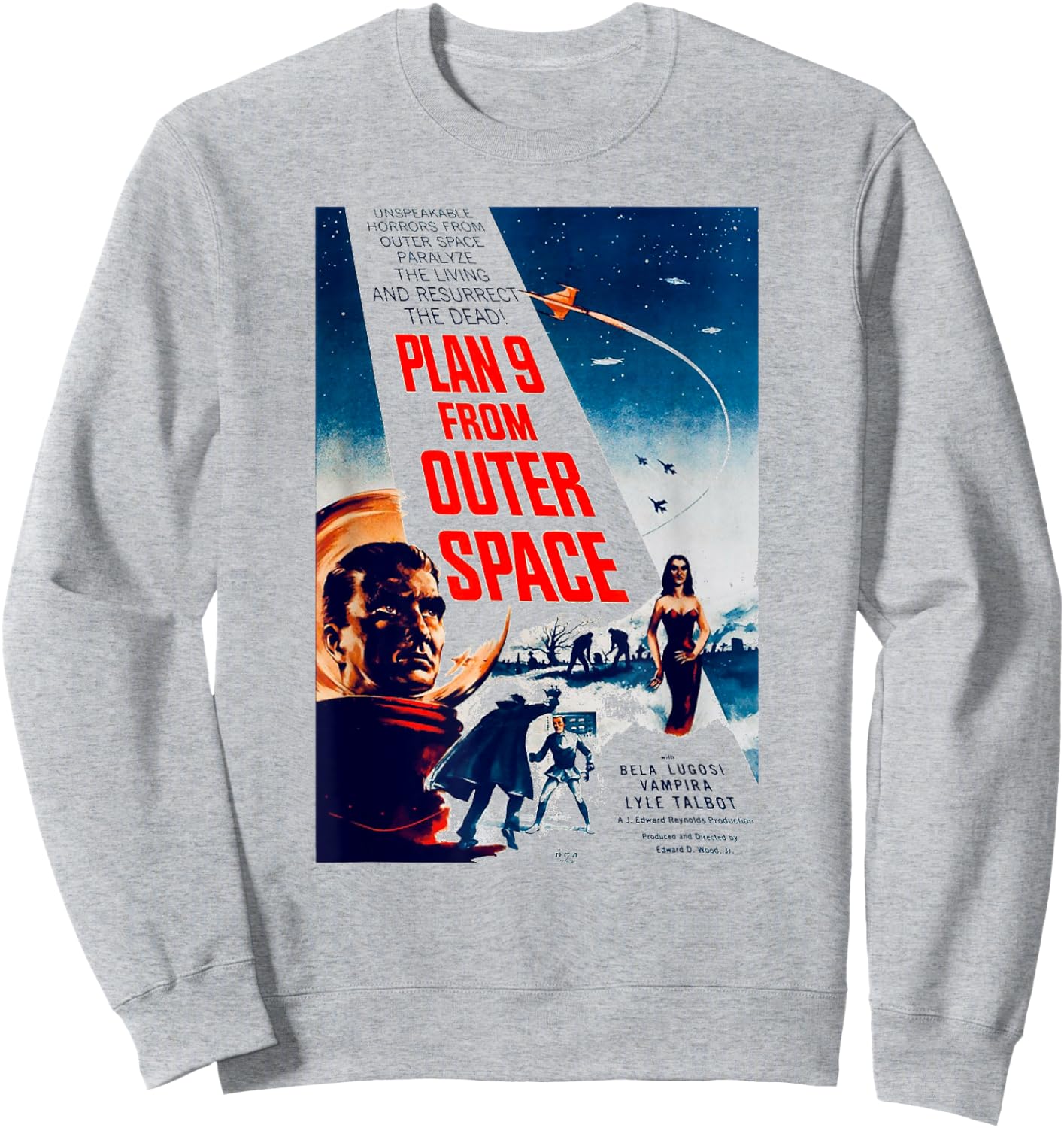 Plan 9 From Outer Space Sweatshirt - Sweatshirt | Ash