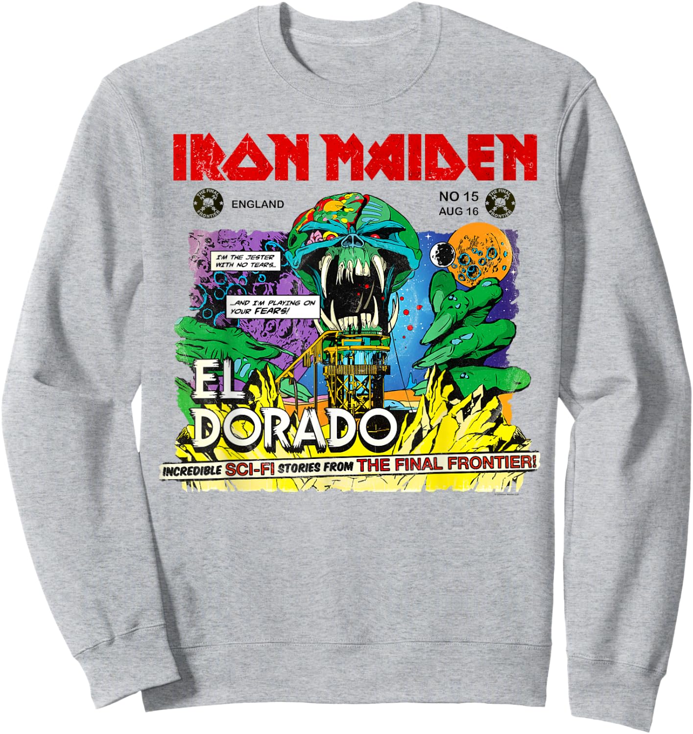 Iron Maiden - El Dorado Sweatshirt - Sweatshirt | Ash